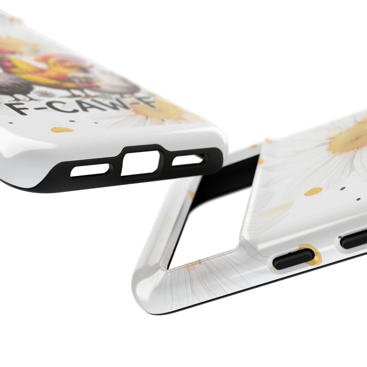 Cute Chicken Phone Case, F-CAW-F Tough Phone Cover, Gift for Chicken Lovers, Farmhouse Decor, Funny Phone Accessory