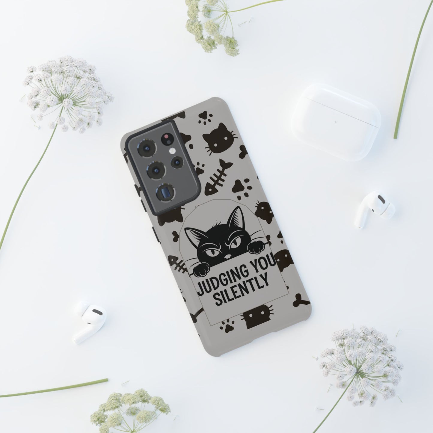 Cat Phone Case - Judging You Silently Design