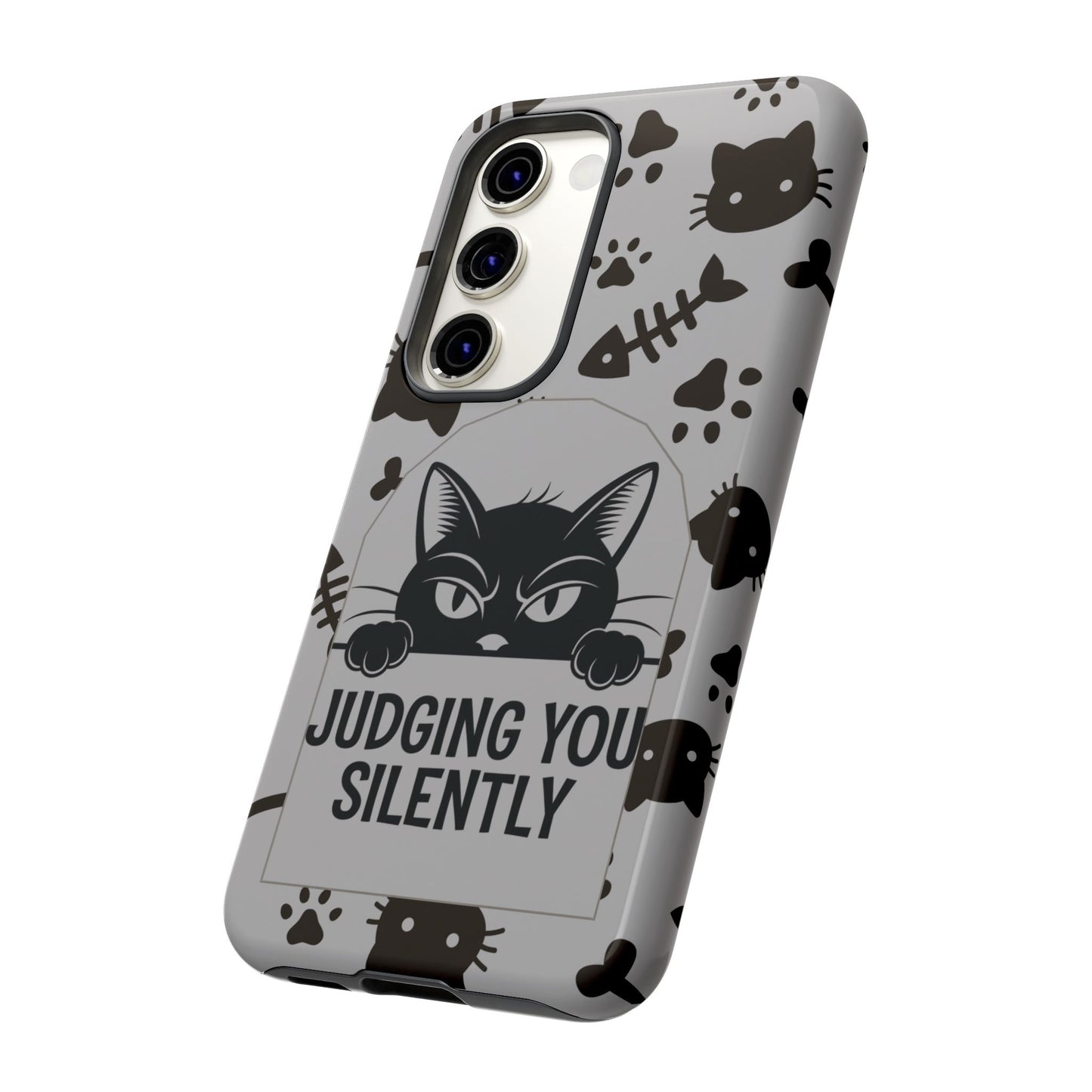 Cat Phone Case - Judging You Silently Design