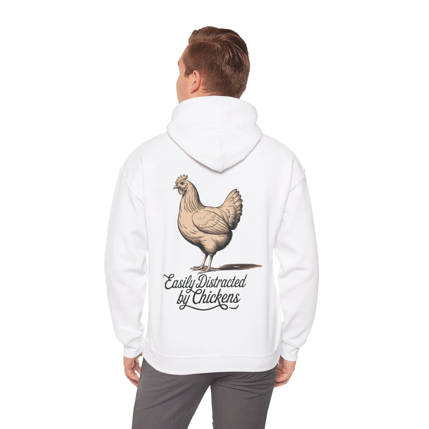 Easily Distracted by Chickens Hoodie