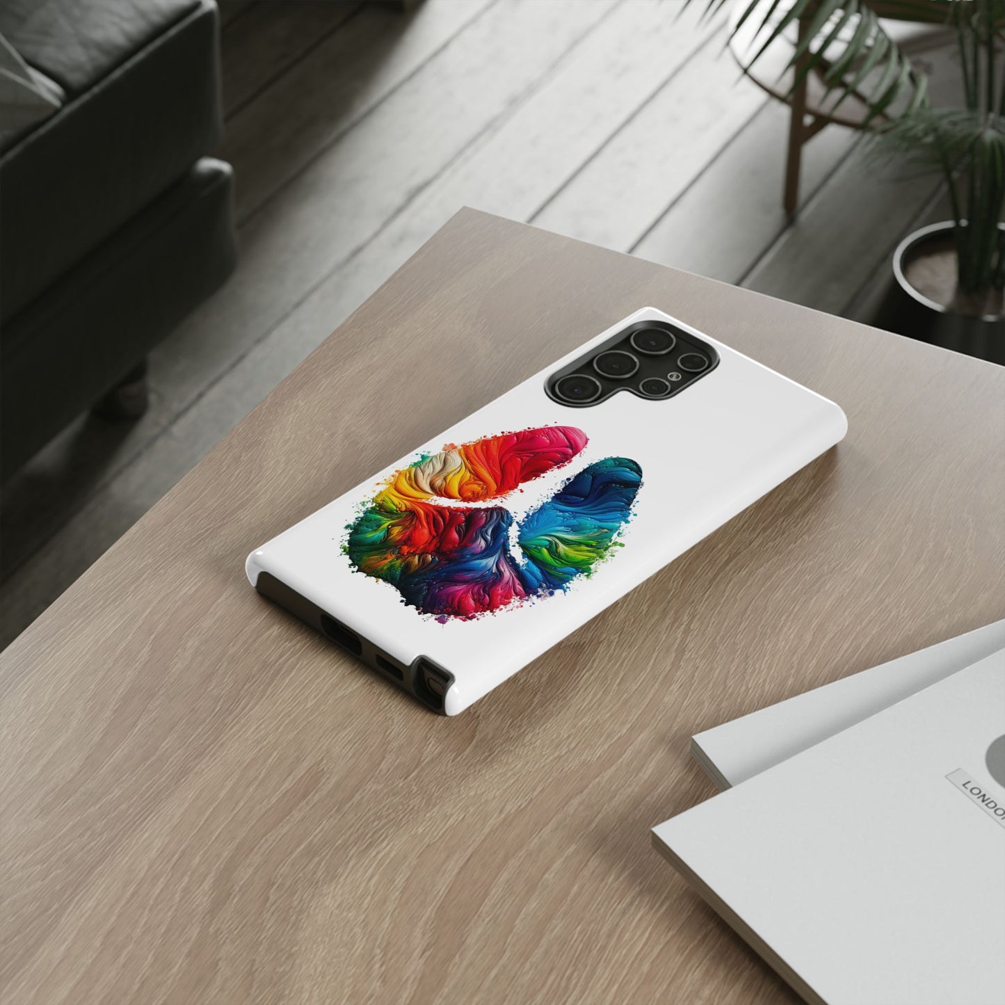 Vibrant Phone Case - Tough Cases with a Colorful Abstract of a cow hoof, Unique Phone Cover, Art Phone Accessories
