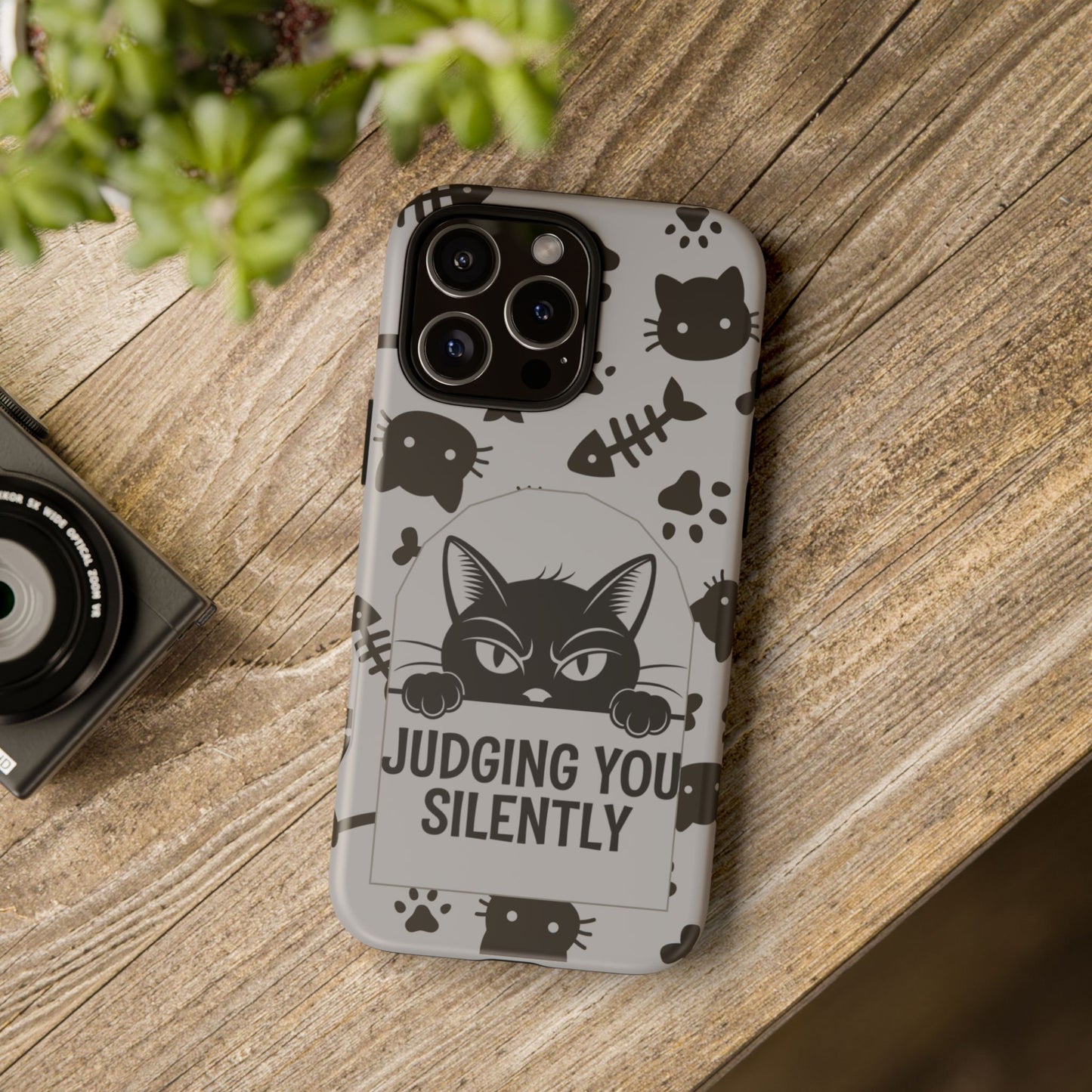 Cat Phone Case - Judging You Silently Design
