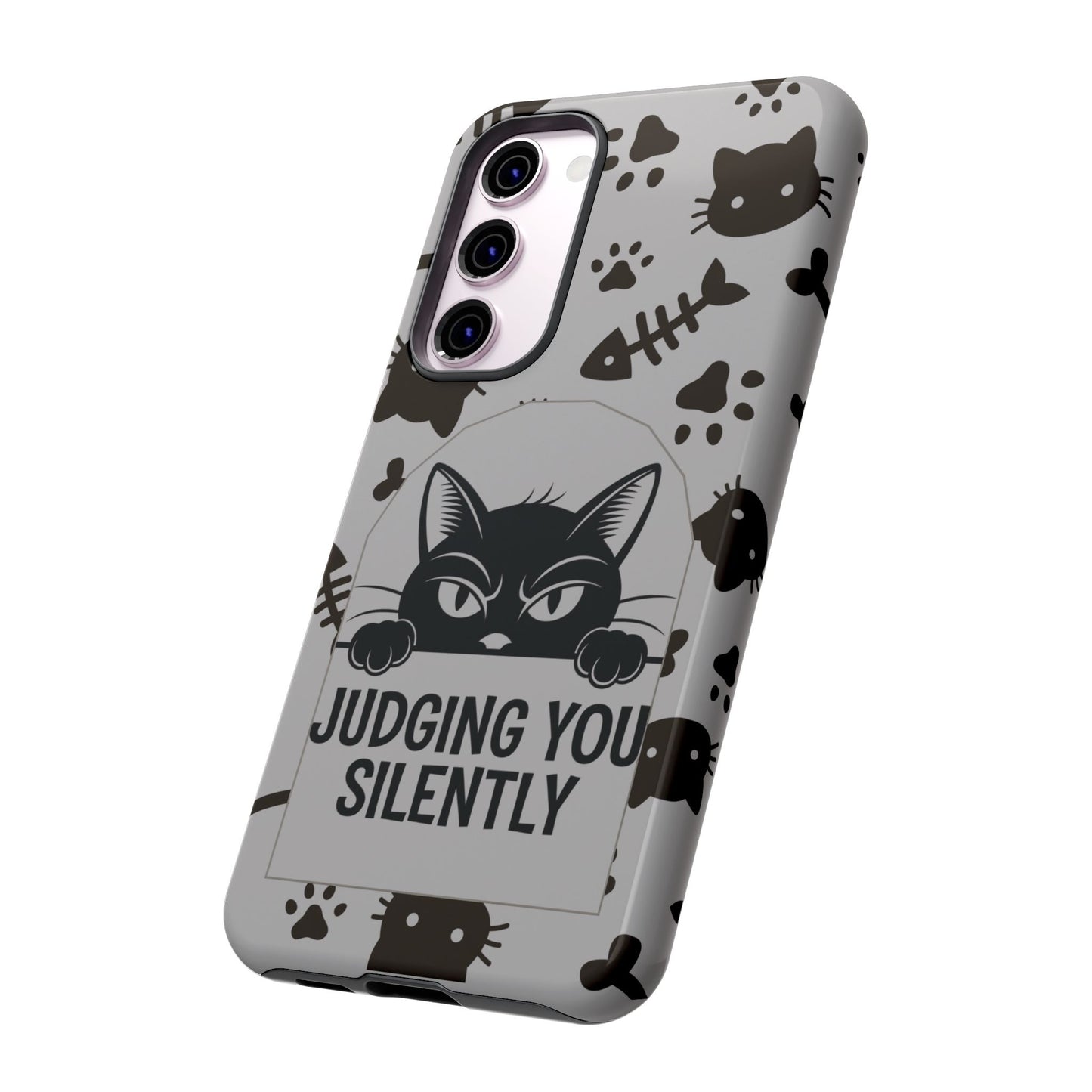Cat Phone Case - Judging You Silently Design