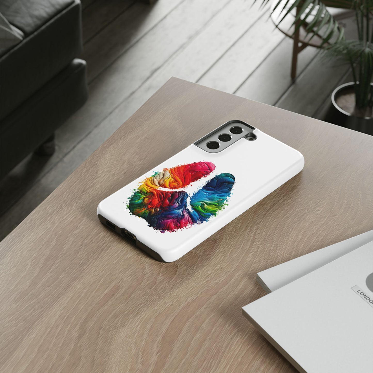 Vibrant Phone Case - Tough Cases with a Colorful Abstract of a cow hoof, Unique Phone Cover, Art Phone Accessories