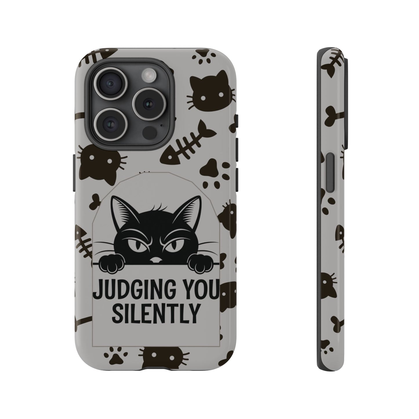 Cat Phone Case - Judging You Silently Design