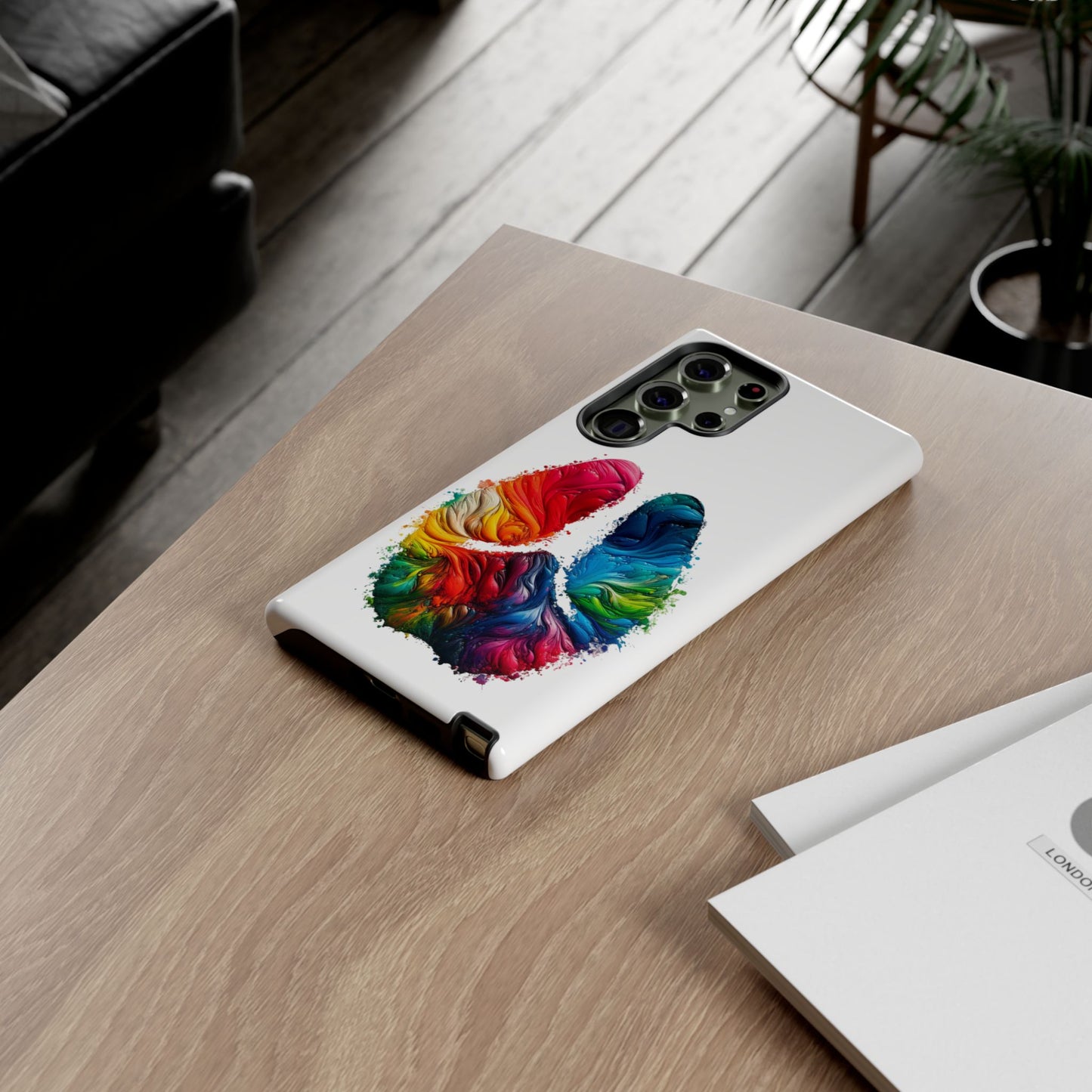 Vibrant Phone Case - Tough Cases with a Colorful Abstract of a cow hoof, Unique Phone Cover, Art Phone Accessories