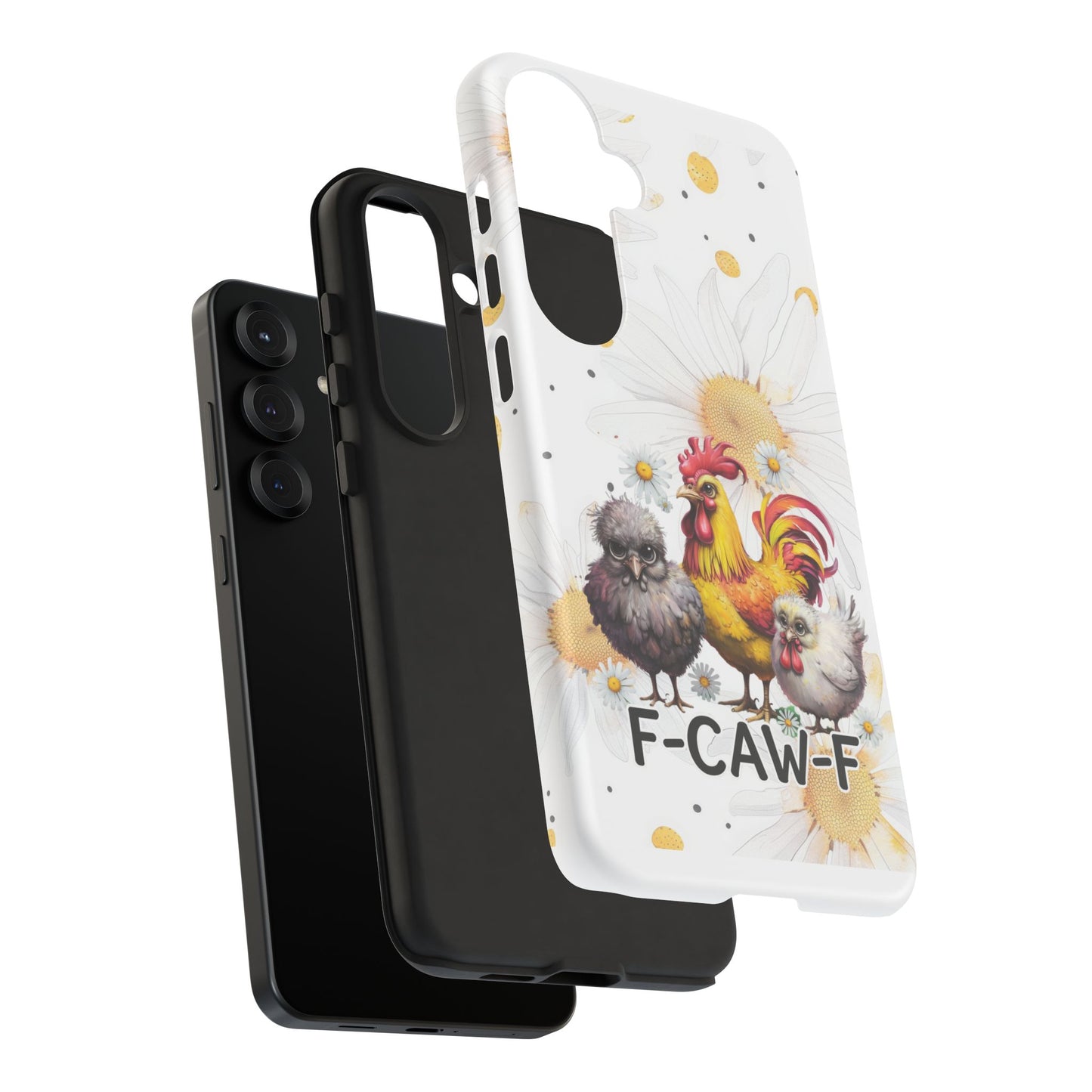 Cute Chicken Phone Case, F-CAW-F Tough Phone Cover, Gift for Chicken Lovers, Farmhouse Decor, Funny Phone Accessory