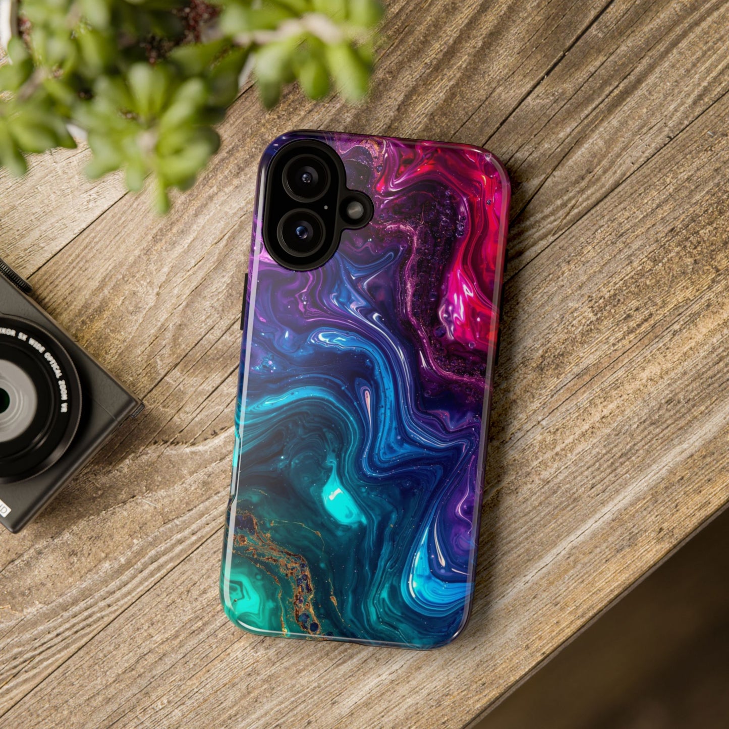 Vibrant Phone Case, Tough Cases for Protection, Colorful Cell Phone Cover, Unique Phone Accessory, Stylish Gifts for Her