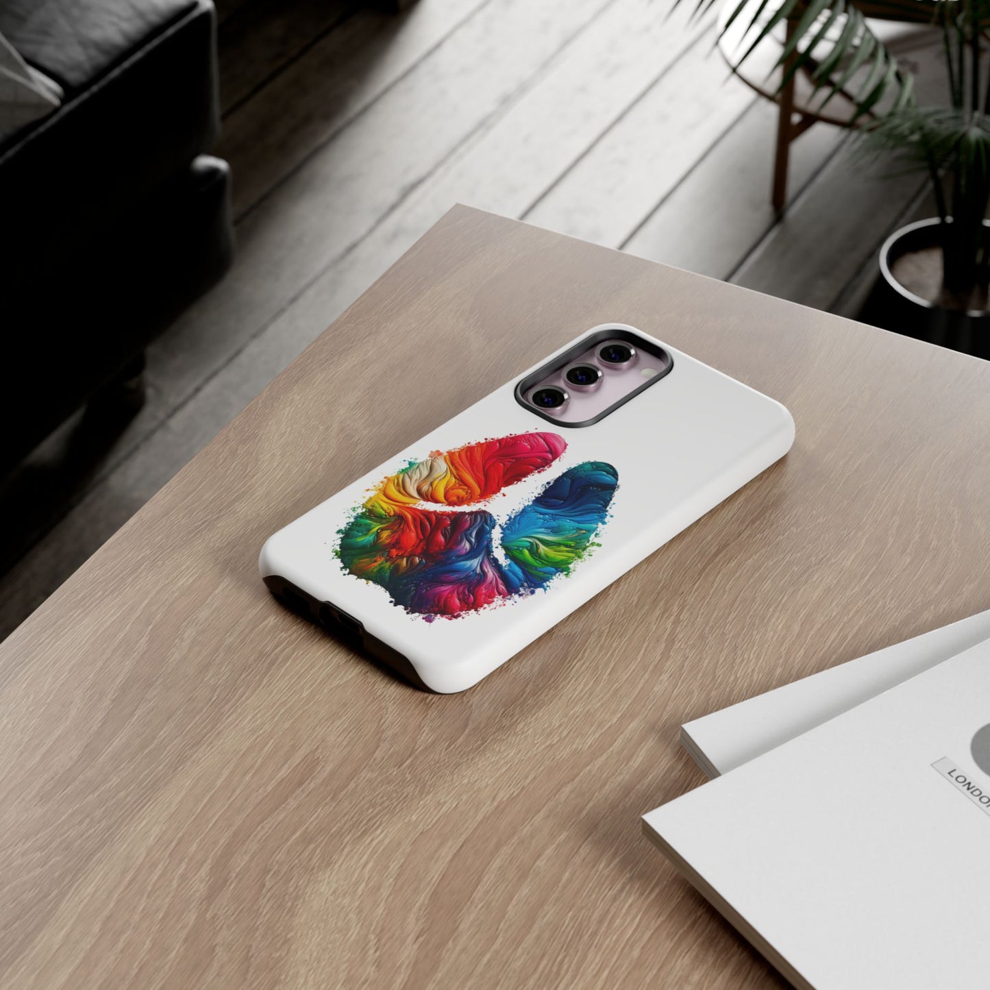 Vibrant Phone Case - Tough Cases with a Colorful Abstract of a cow hoof, Unique Phone Cover, Art Phone Accessories