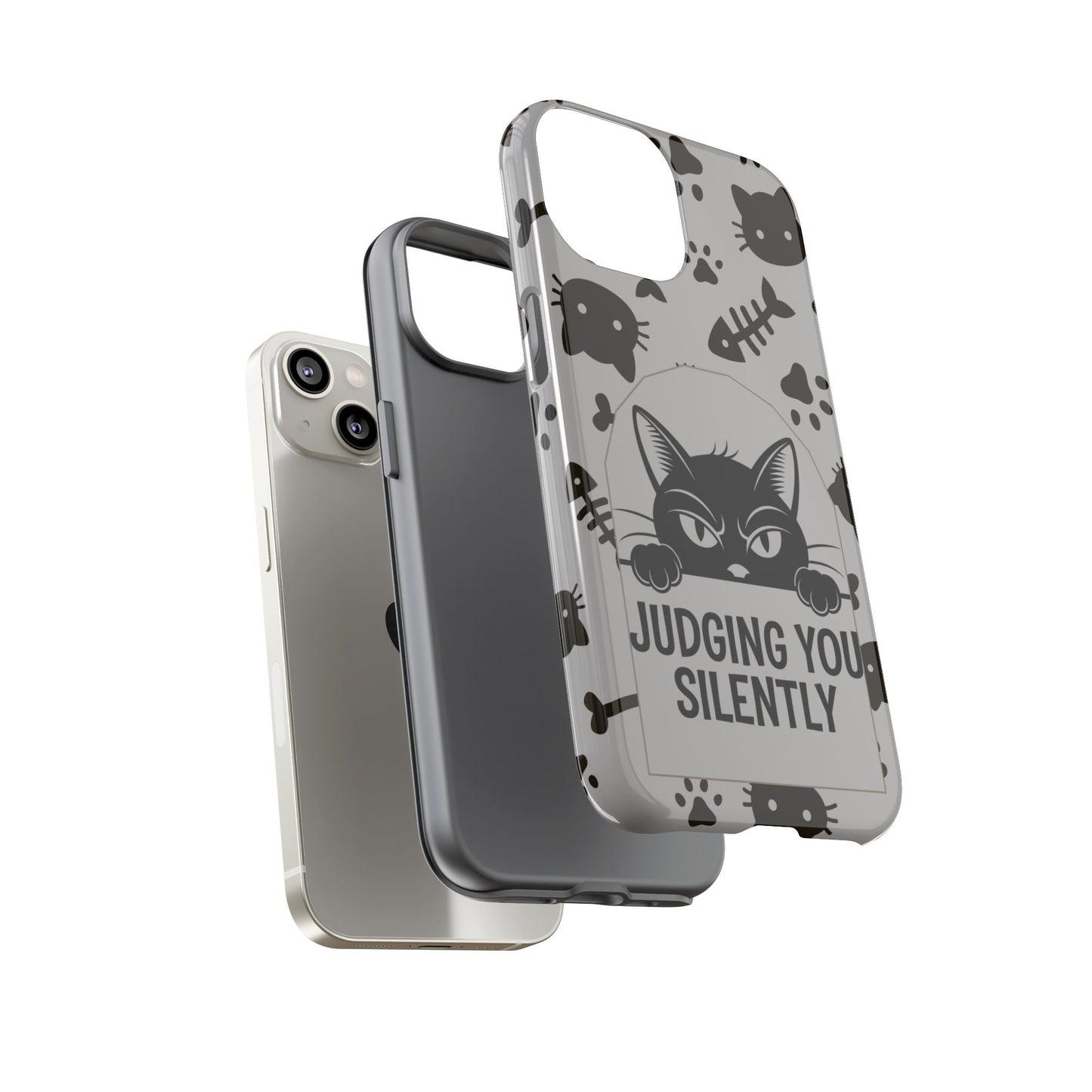 Cat Phone Case - Judging You Silently Design
