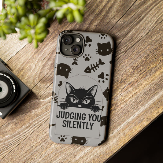 Cat Phone Case - Judging You Silently Design