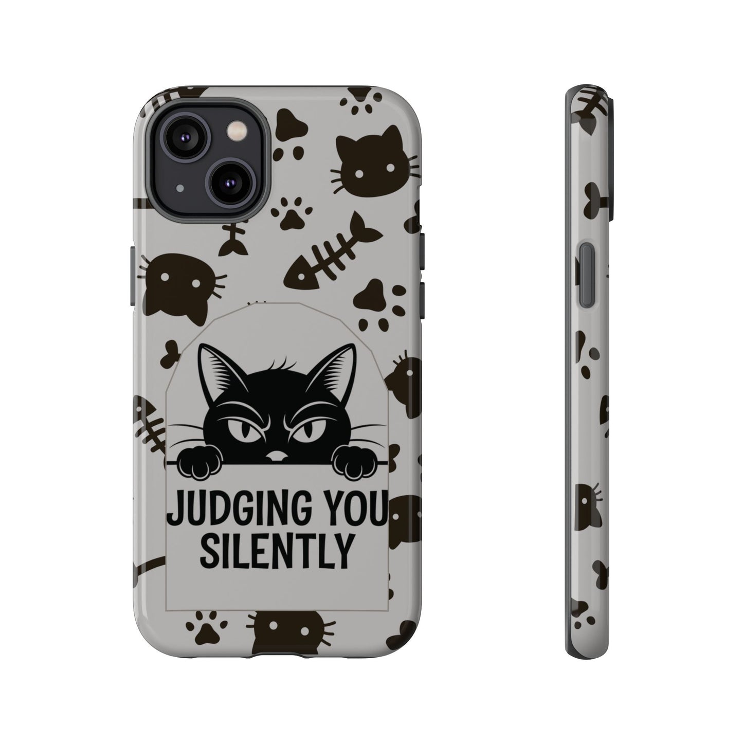 Cat Phone Case - Judging You Silently Design