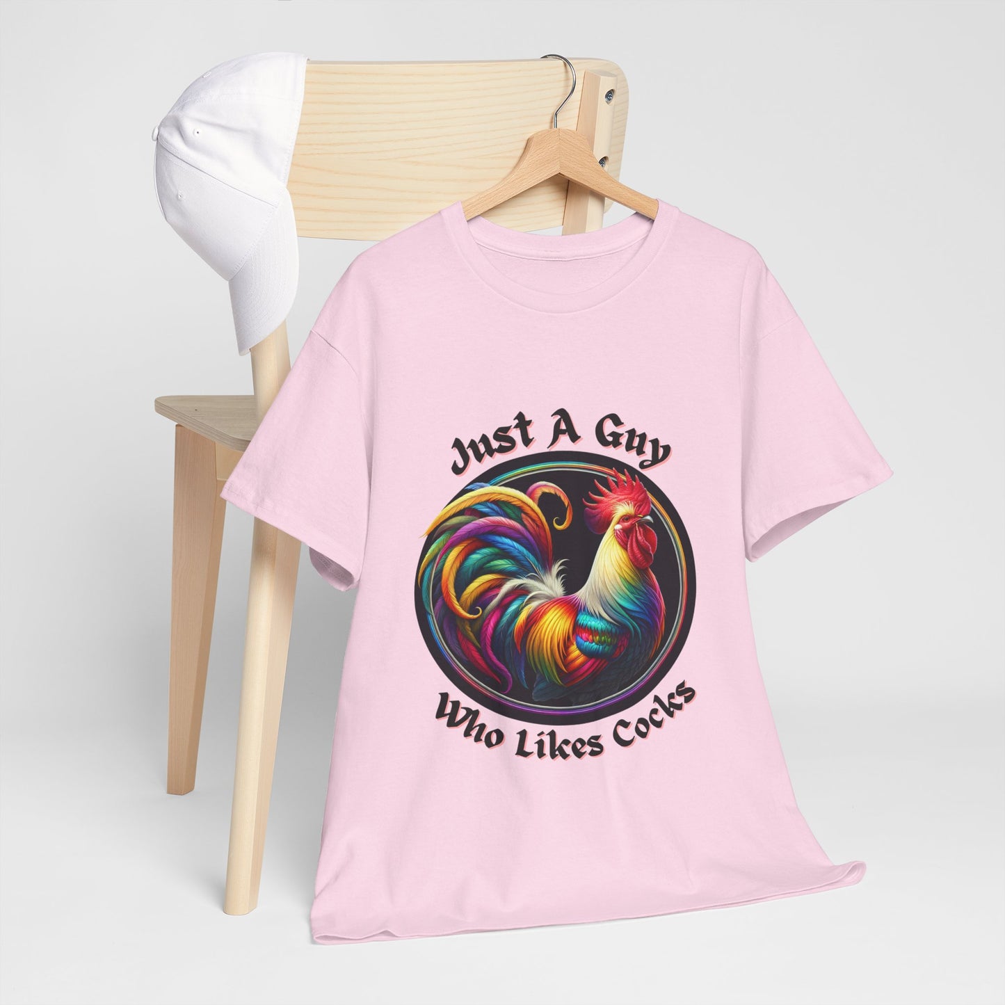 Colorful Rooster Graphic Tee for Fun Lovers, Quirky Gift, Casual Wear, Party Shirt, Farm Life Enthusiasts