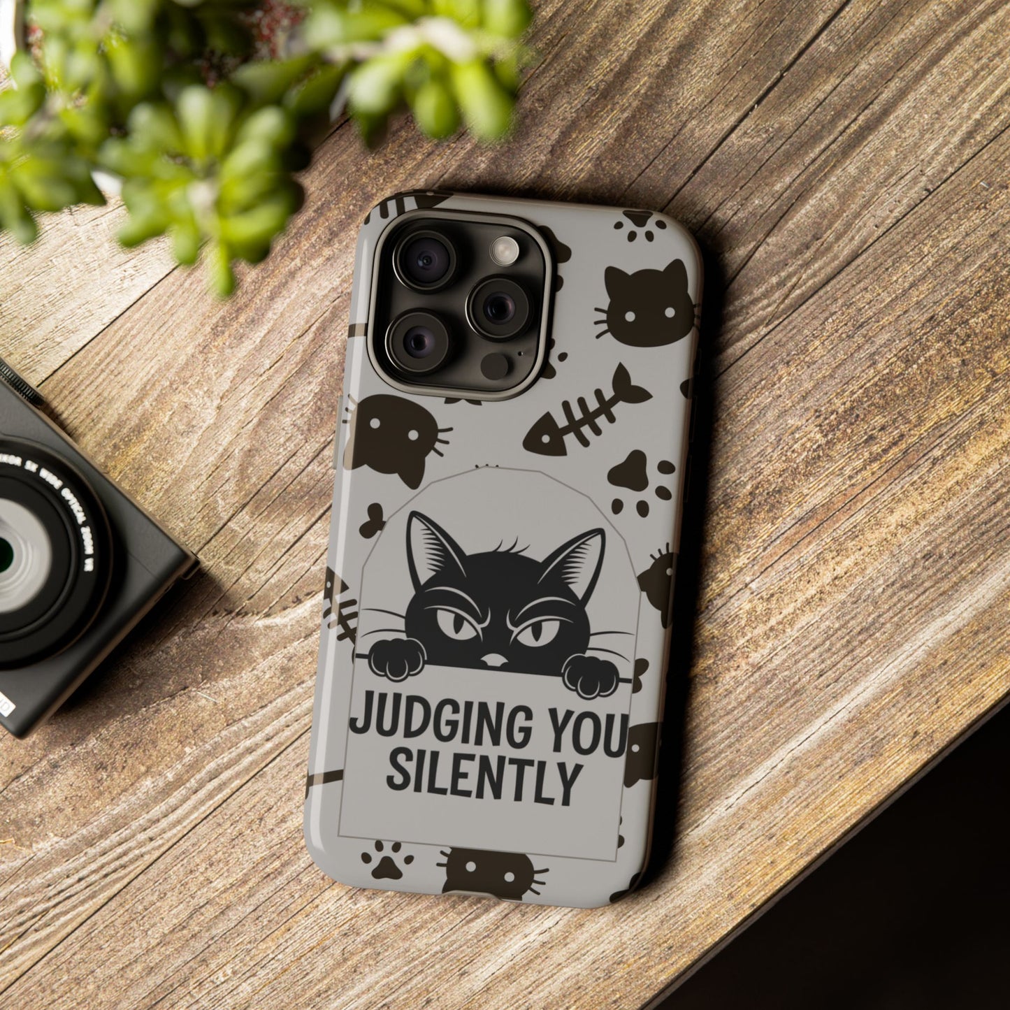 Cat Phone Case - Judging You Silently Design