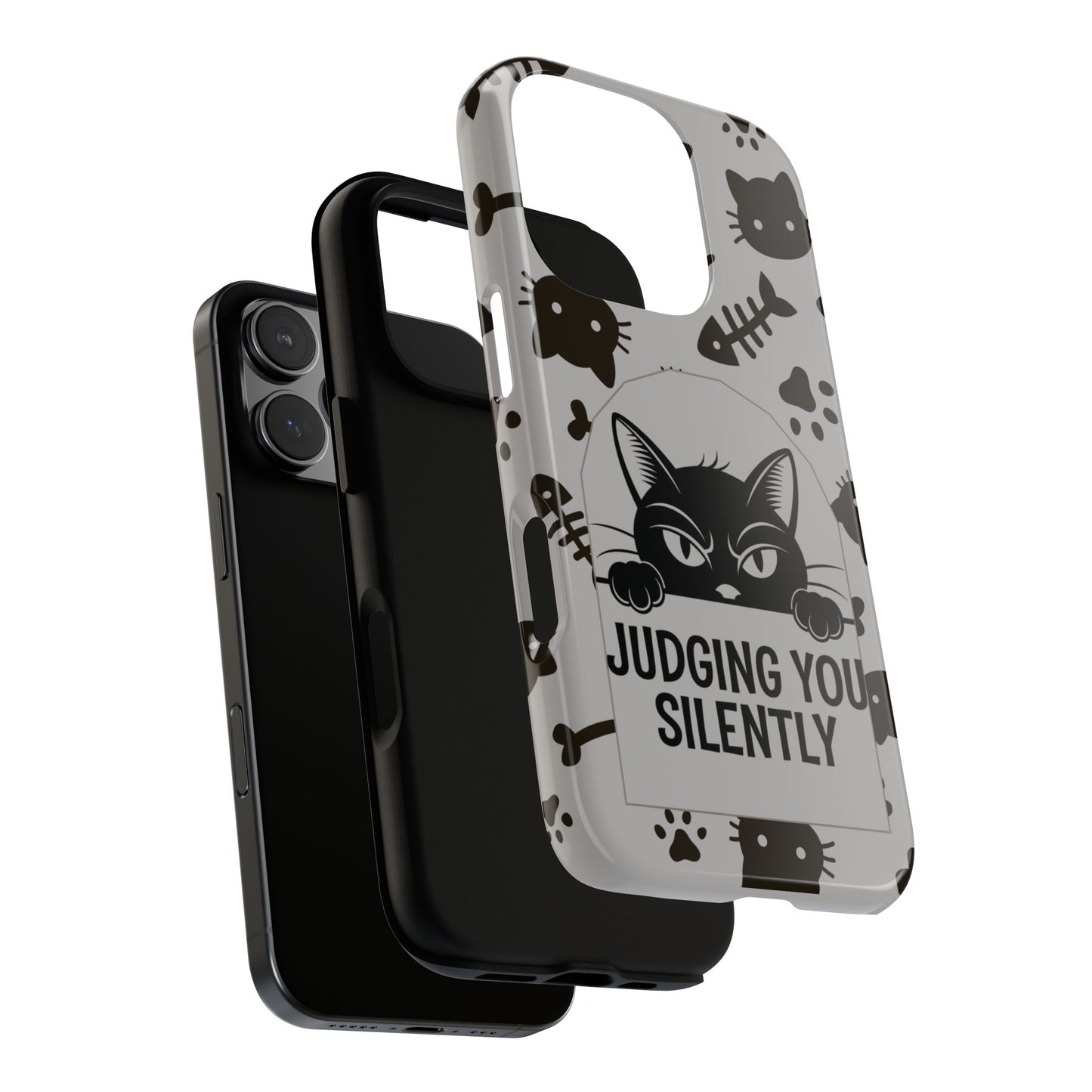 Cat Phone Case - Judging You Silently Design