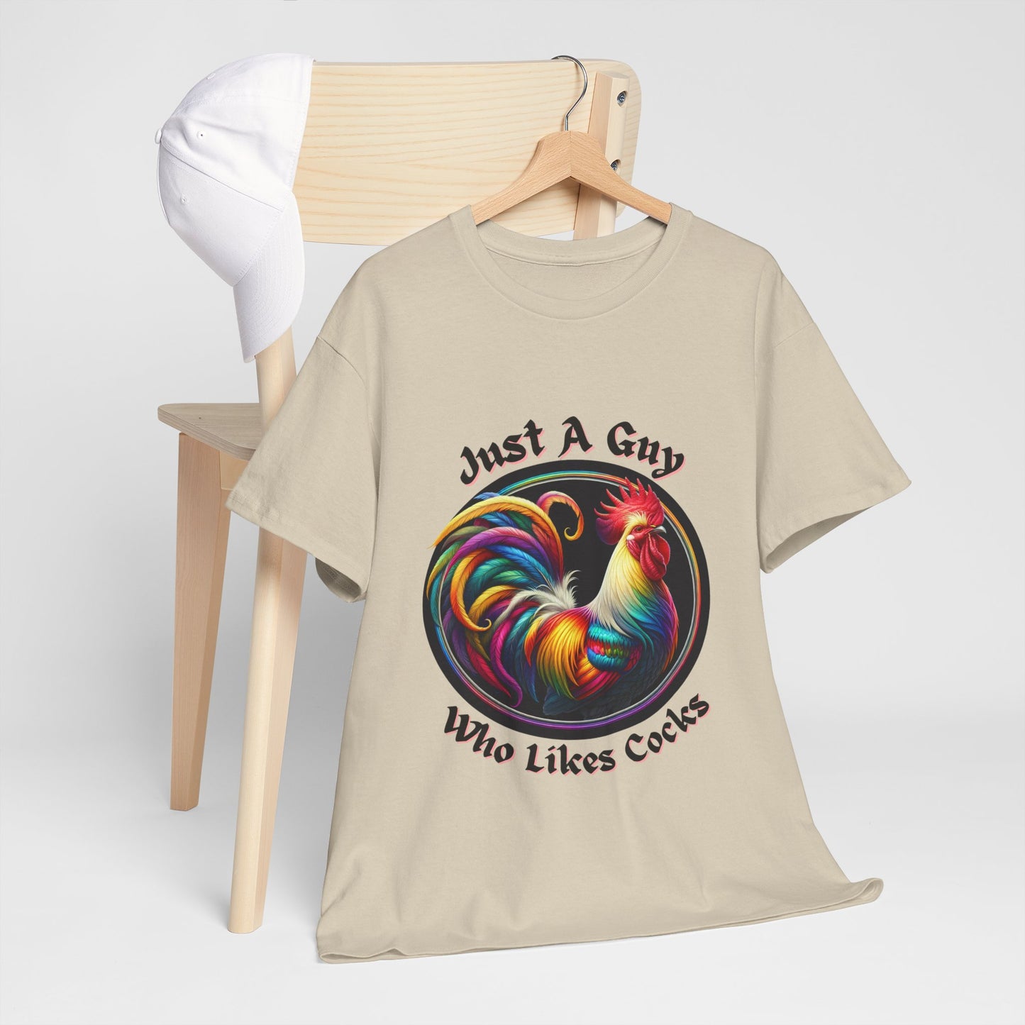Colorful Rooster Graphic Tee for Fun Lovers, Quirky Gift, Casual Wear, Party Shirt, Farm Life Enthusiasts