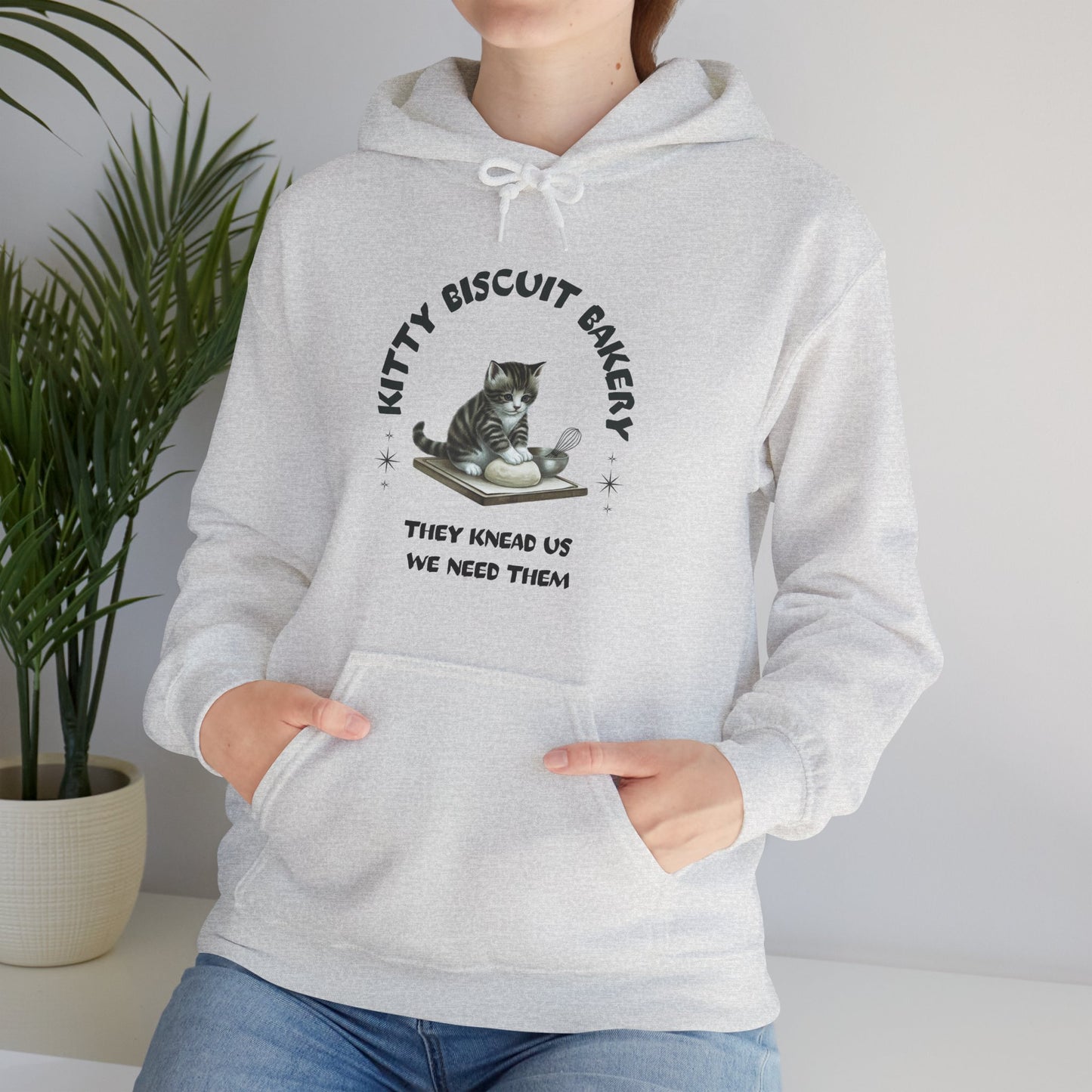 Kitty Biscuit Bakery Hoodie - Cozy Unisex hoodie for Cat Lovers