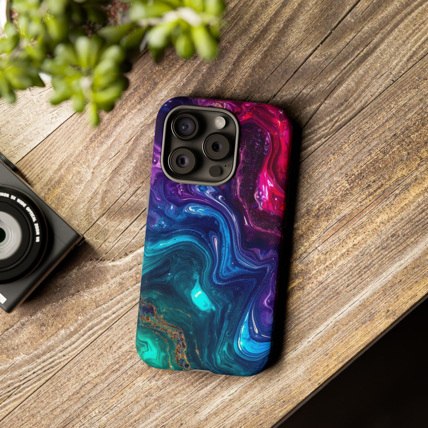 Vibrant Phone Case, Tough Cases for Protection, Colorful Cell Phone Cover, Unique Phone Accessory, Stylish Gifts for Her