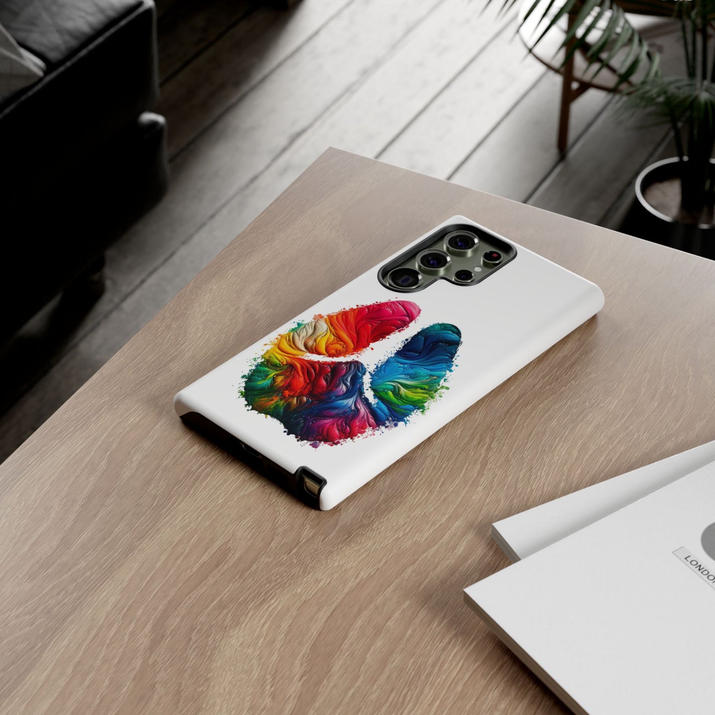 Vibrant Phone Case - Tough Cases with a Colorful Abstract of a cow hoof, Unique Phone Cover, Art Phone Accessories