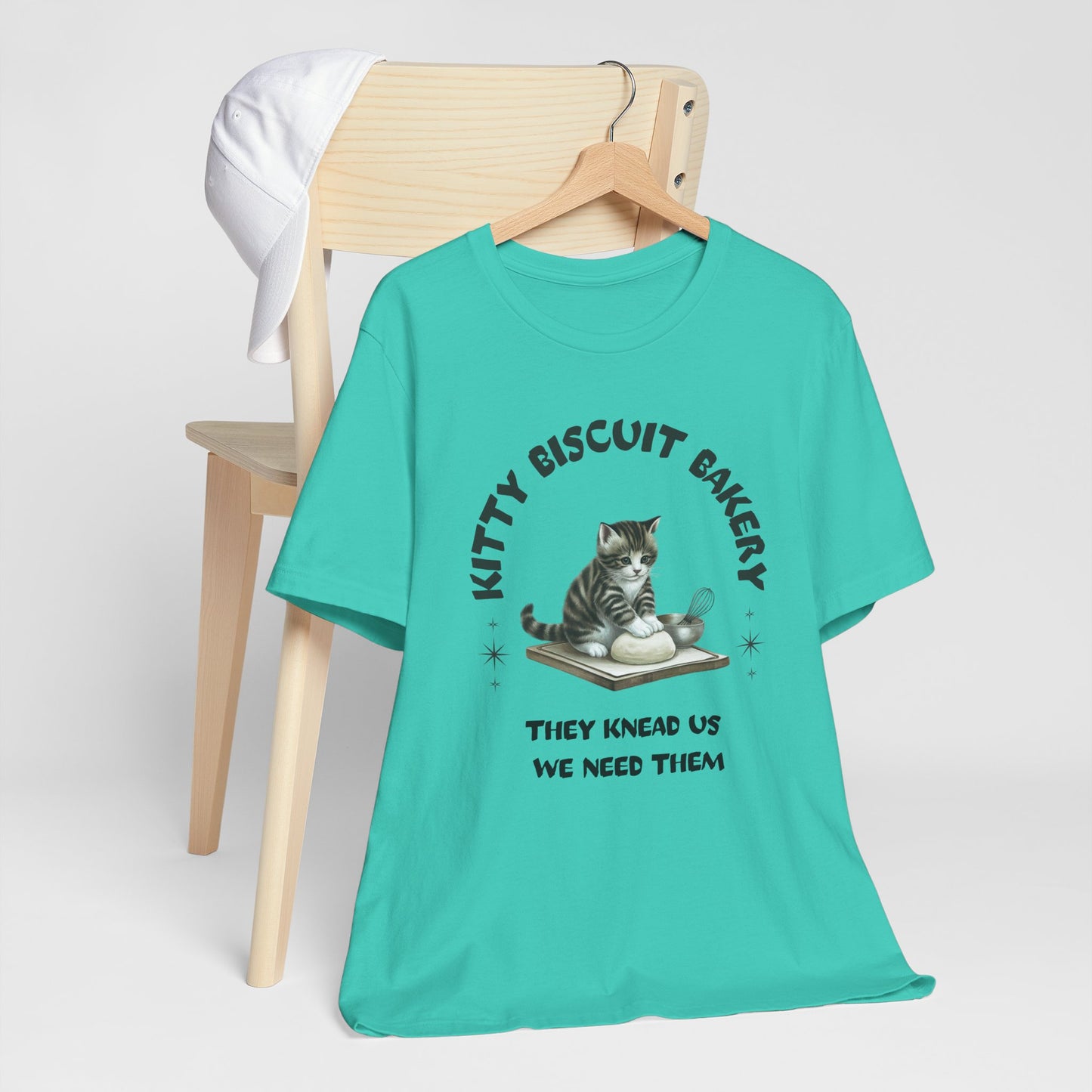 Kitty Biscuit Bakery Tee | Unisex Cat Lover Shirt, Fun Animal Gift, Pet-Themed Apparel, Cute Cat T-Shirt, Cozy Everyday Wear