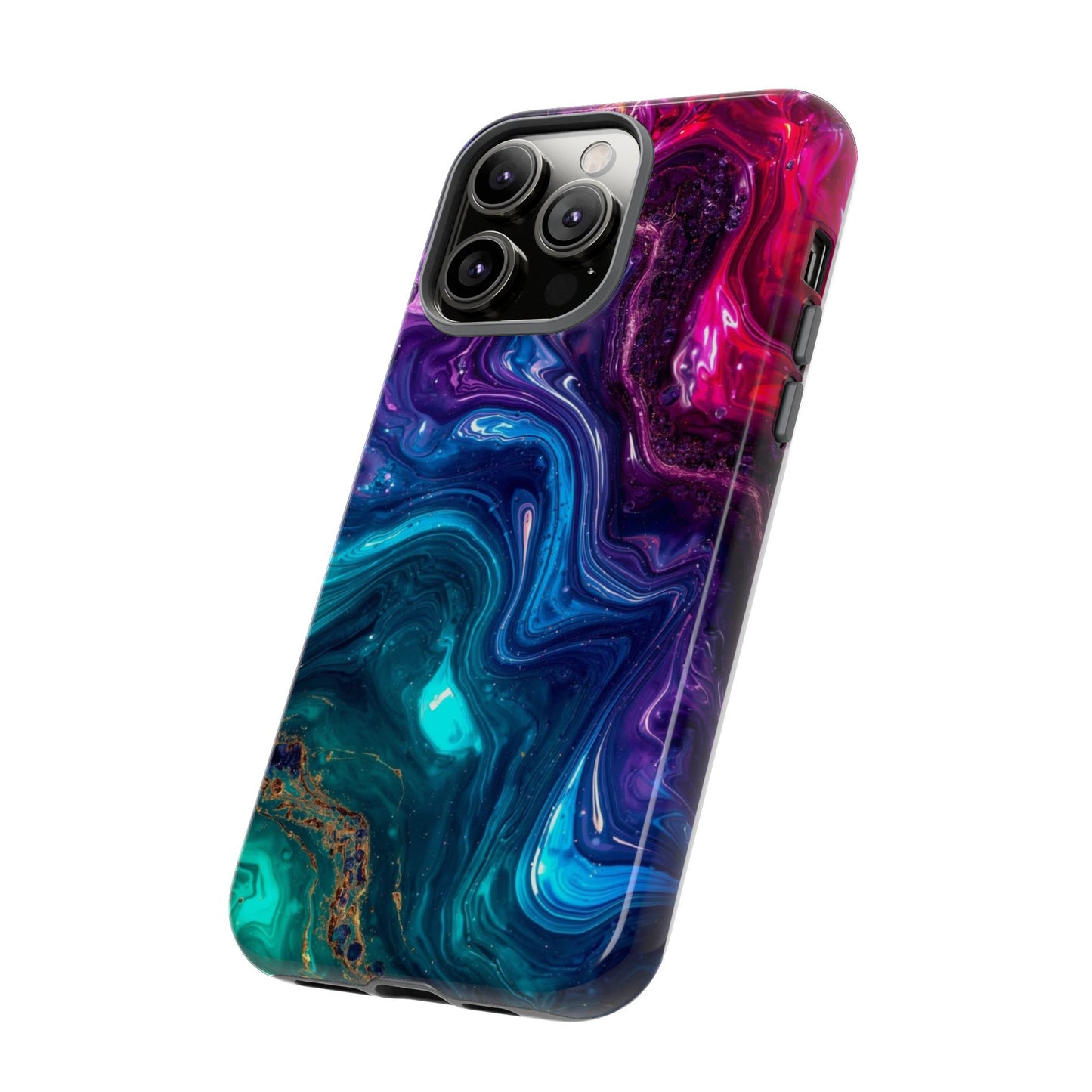 Vibrant Phone Case, Tough Cases for Protection, Colorful Cell Phone Cover, Unique Phone Accessory, Stylish Gifts for Her