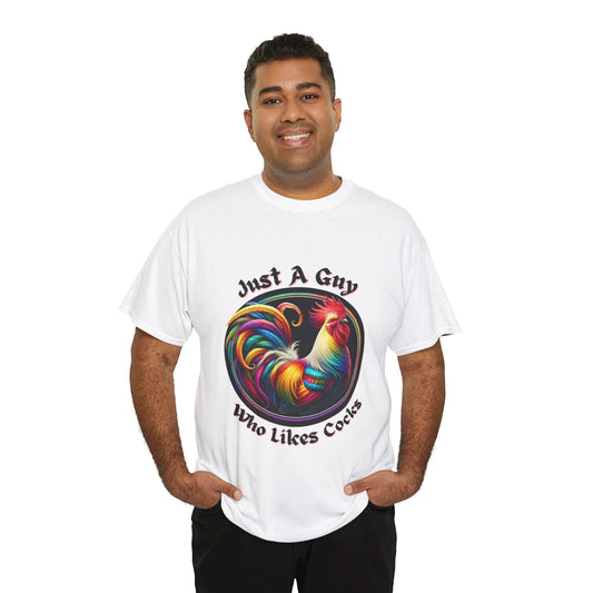 Colorful Rooster Graphic Tee for Fun Lovers, Quirky Gift, Casual Wear, Party Shirt, Farm Life Enthusiasts