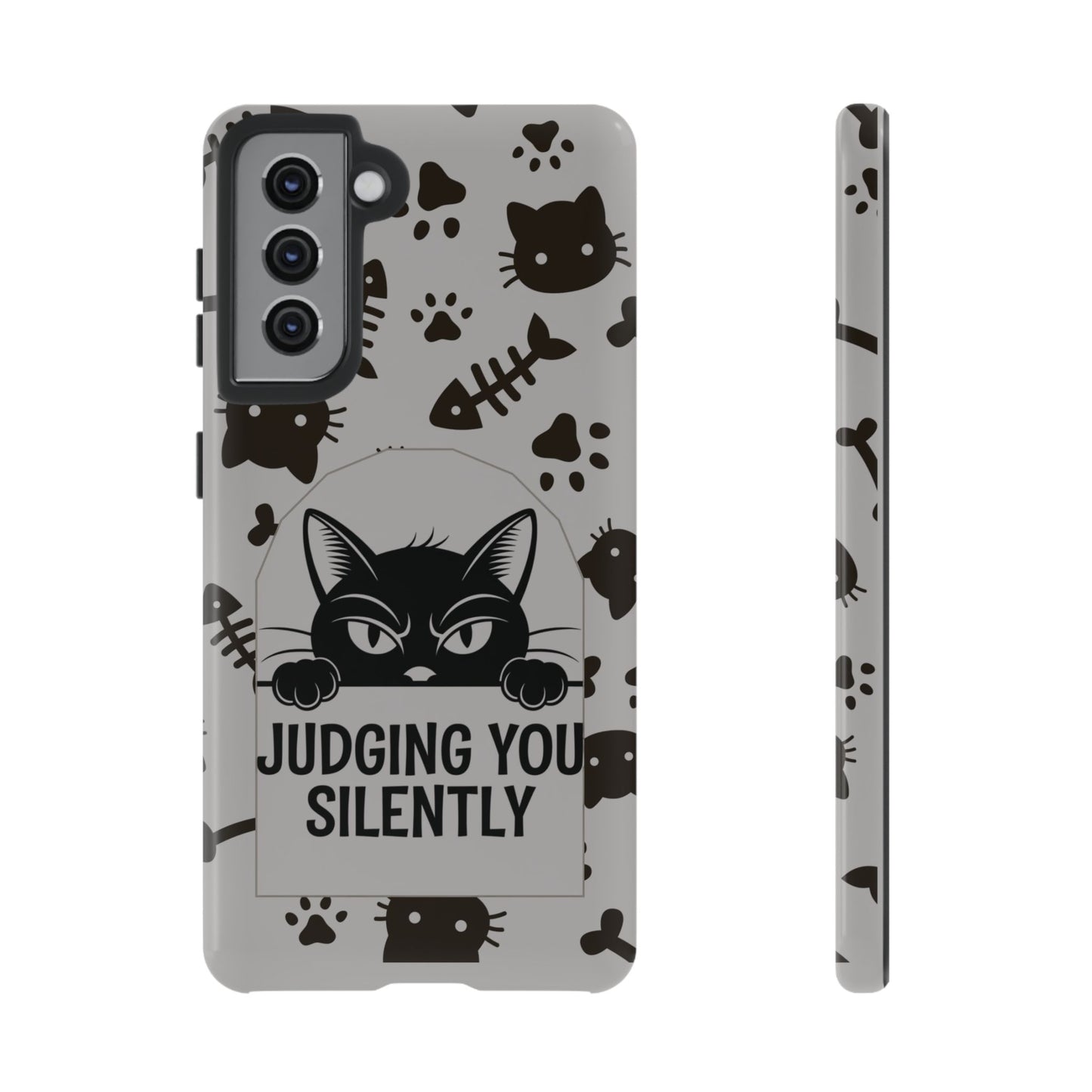 Cat Phone Case - Judging You Silently Design