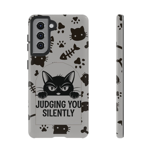 Cat Phone Case - Judging You Silently Design
