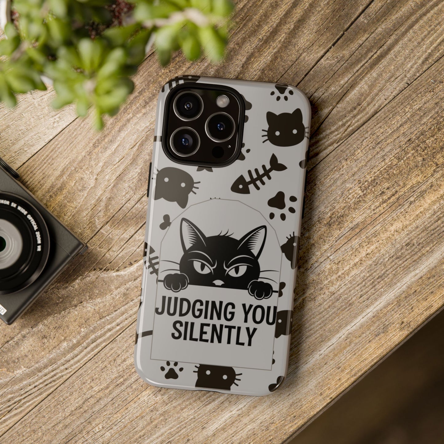 Cat Phone Case - Judging You Silently Design