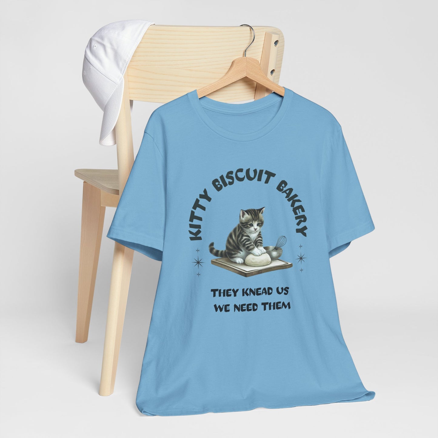 Kitty Biscuit Bakery Tee | Unisex Cat Lover Shirt, Fun Animal Gift, Pet-Themed Apparel, Cute Cat T-Shirt, Cozy Everyday Wear