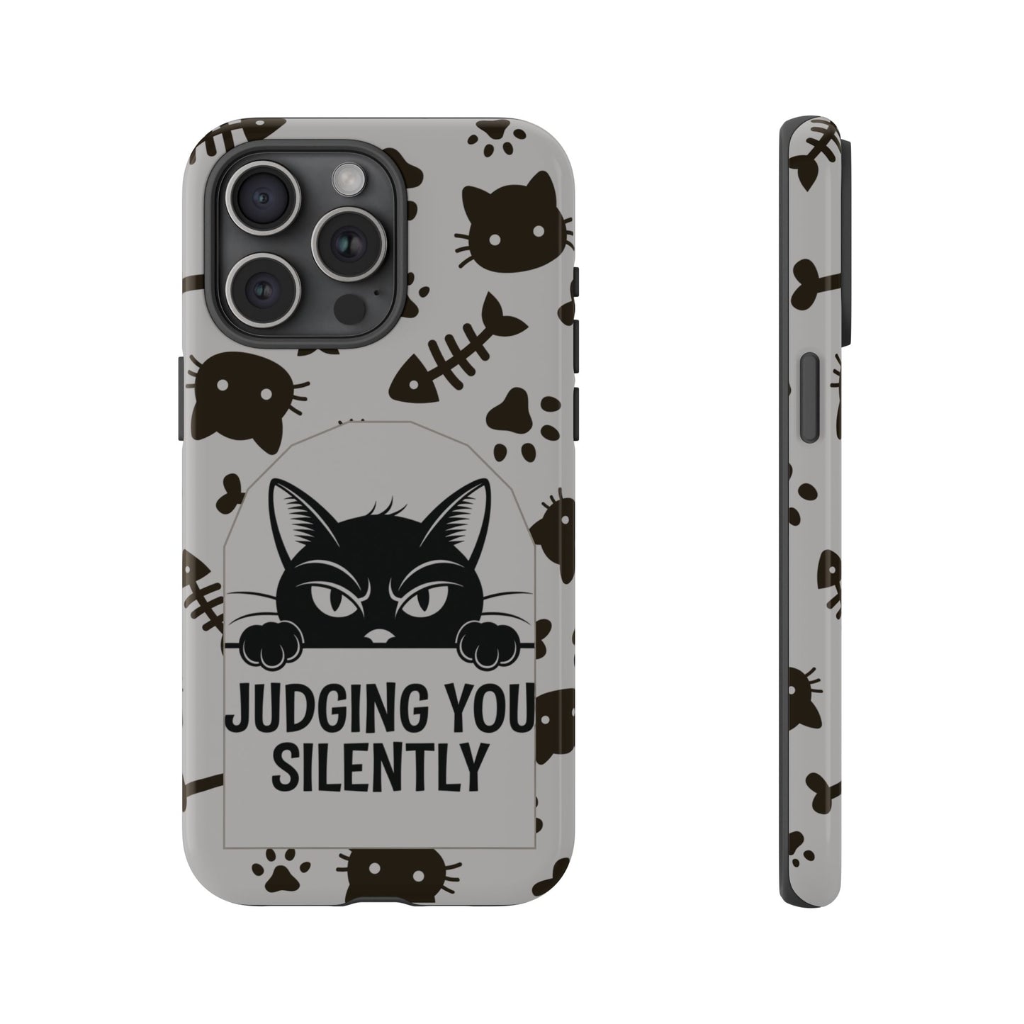 Cat Phone Case - Judging You Silently Design