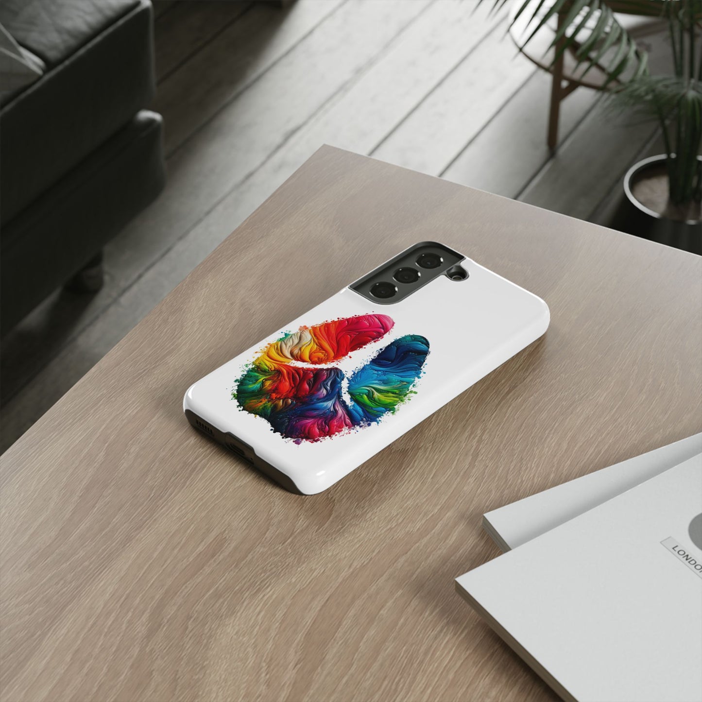 Vibrant Phone Case - Tough Cases with a Colorful Abstract of a cow hoof, Unique Phone Cover, Art Phone Accessories