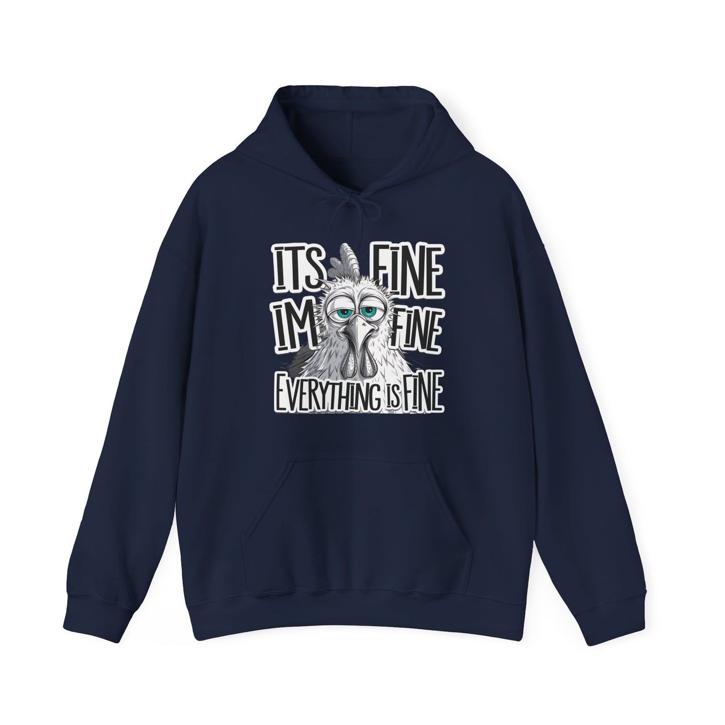 Hoodie — 'It's Fine I'm Fine Everything Is Fine' Funny Stressed Sloth Graphic Hoodie
