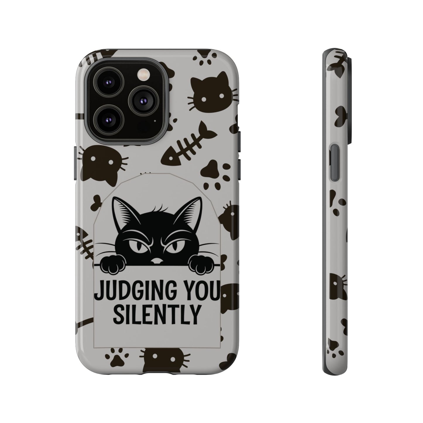 Cat Phone Case - Judging You Silently Design