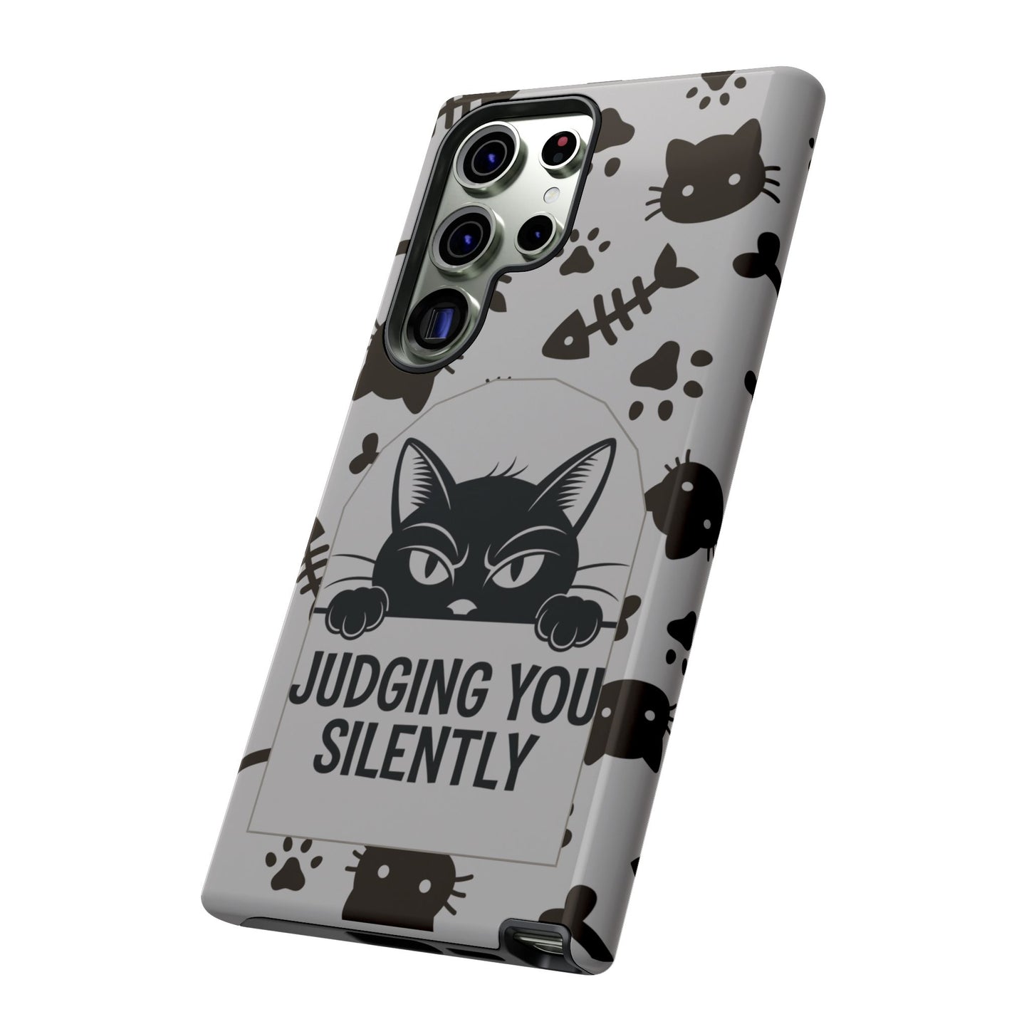 Cat Phone Case - Judging You Silently Design