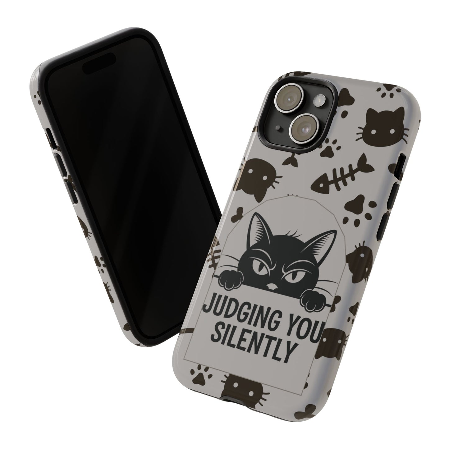 Cat Phone Case - Judging You Silently Design