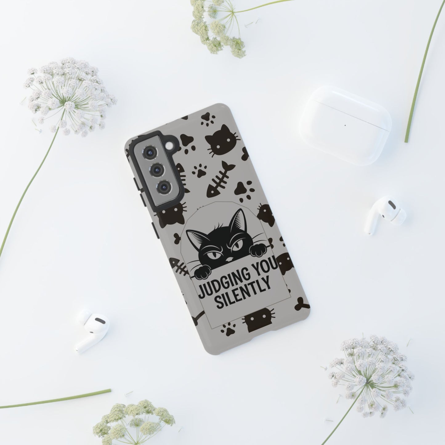 Cat Phone Case - Judging You Silently Design
