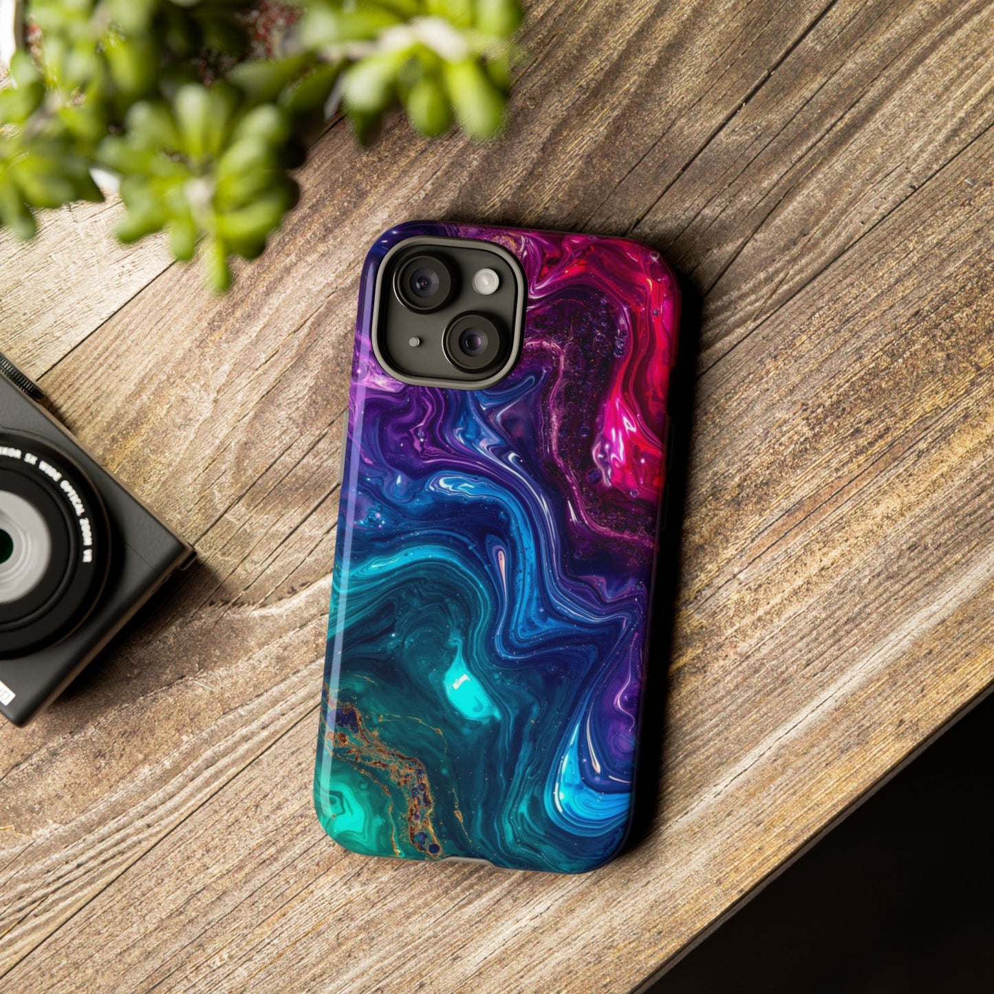Vibrant Phone Case, Tough Cases for Protection, Colorful Cell Phone Cover, Unique Phone Accessory, Stylish Gifts for Her