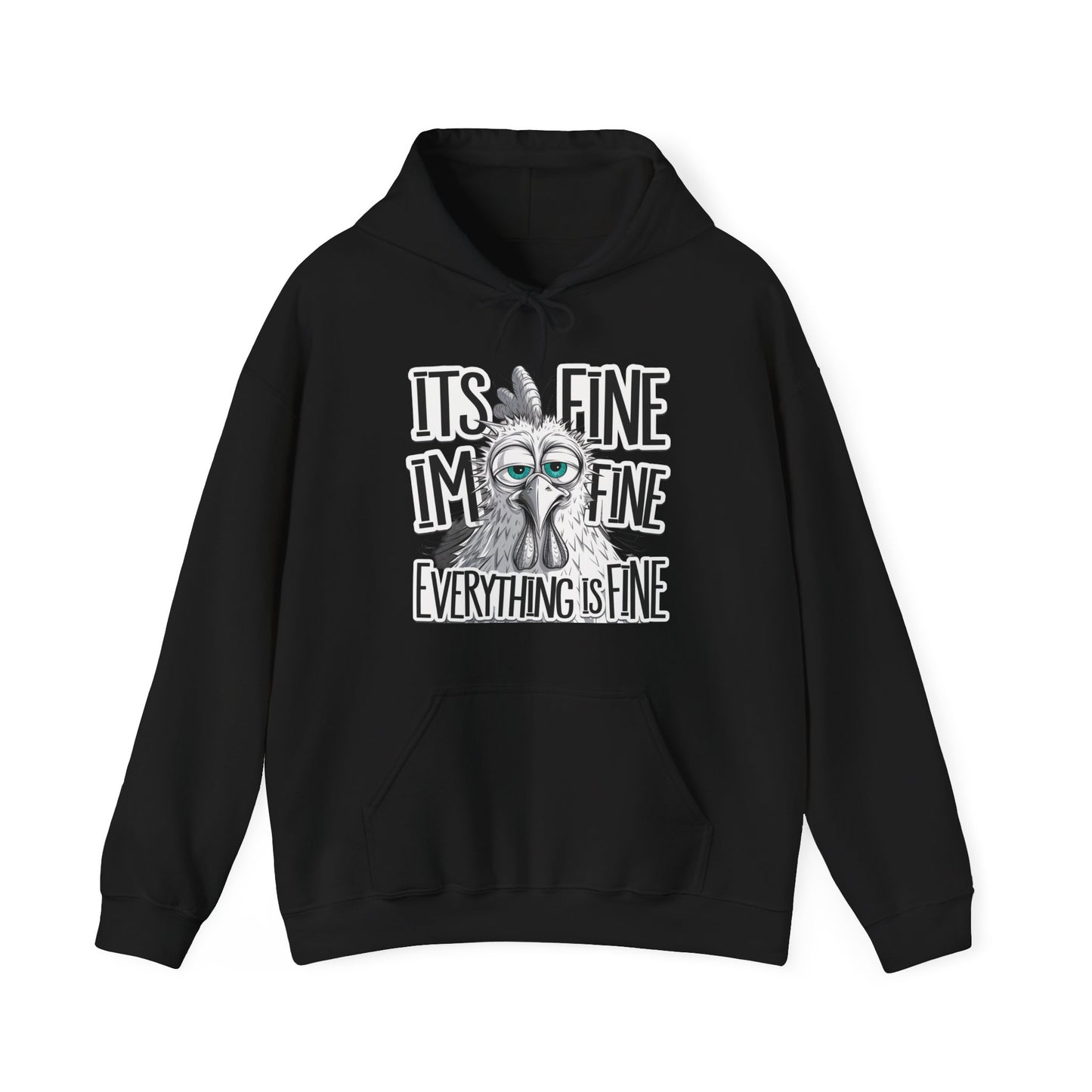 Hoodie — 'It's Fine I'm Fine Everything Is Fine' Funny Stressed Sloth Graphic Hoodie