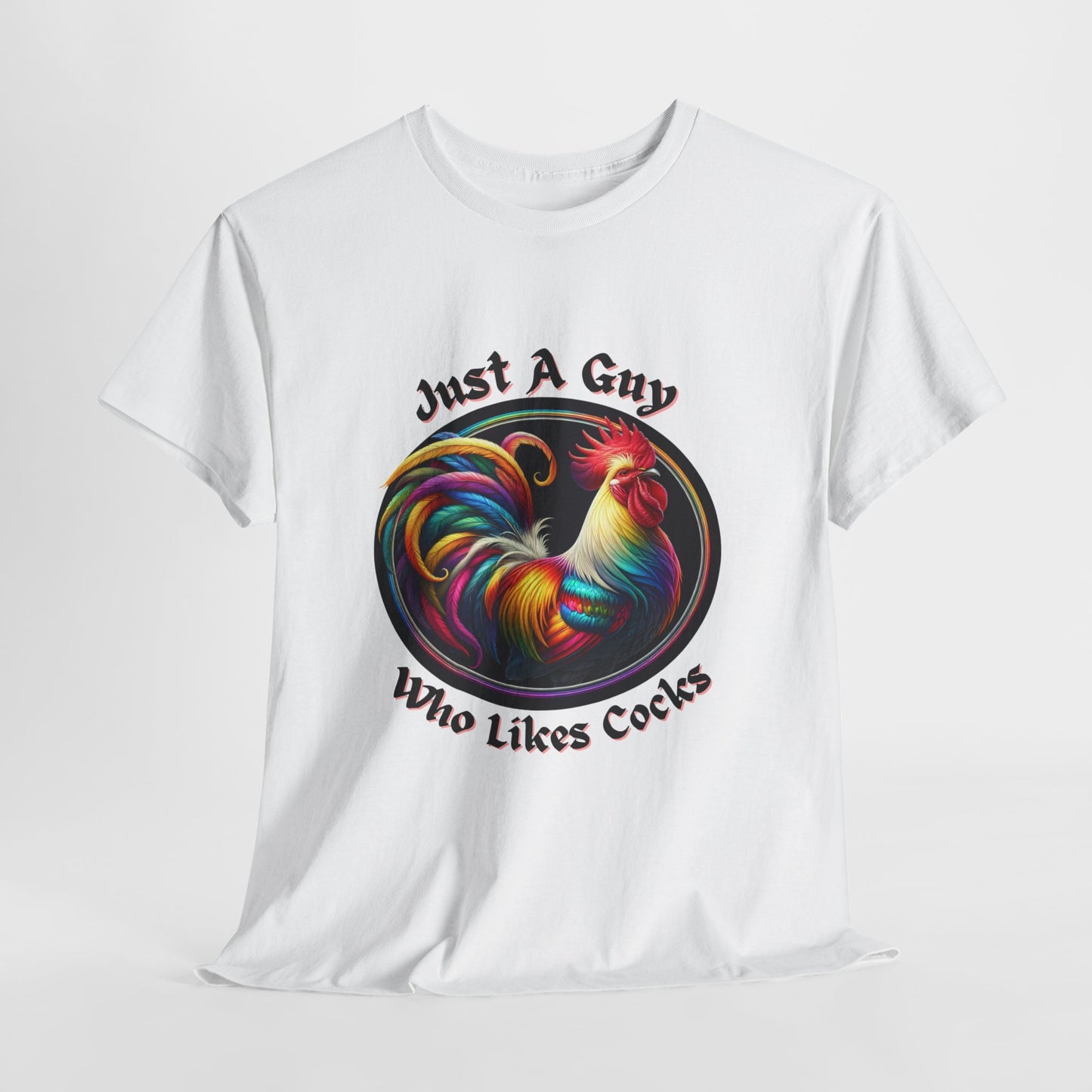 Colorful Rooster Graphic Tee for Fun Lovers, Quirky Gift, Casual Wear, Party Shirt, Farm Life Enthusiasts