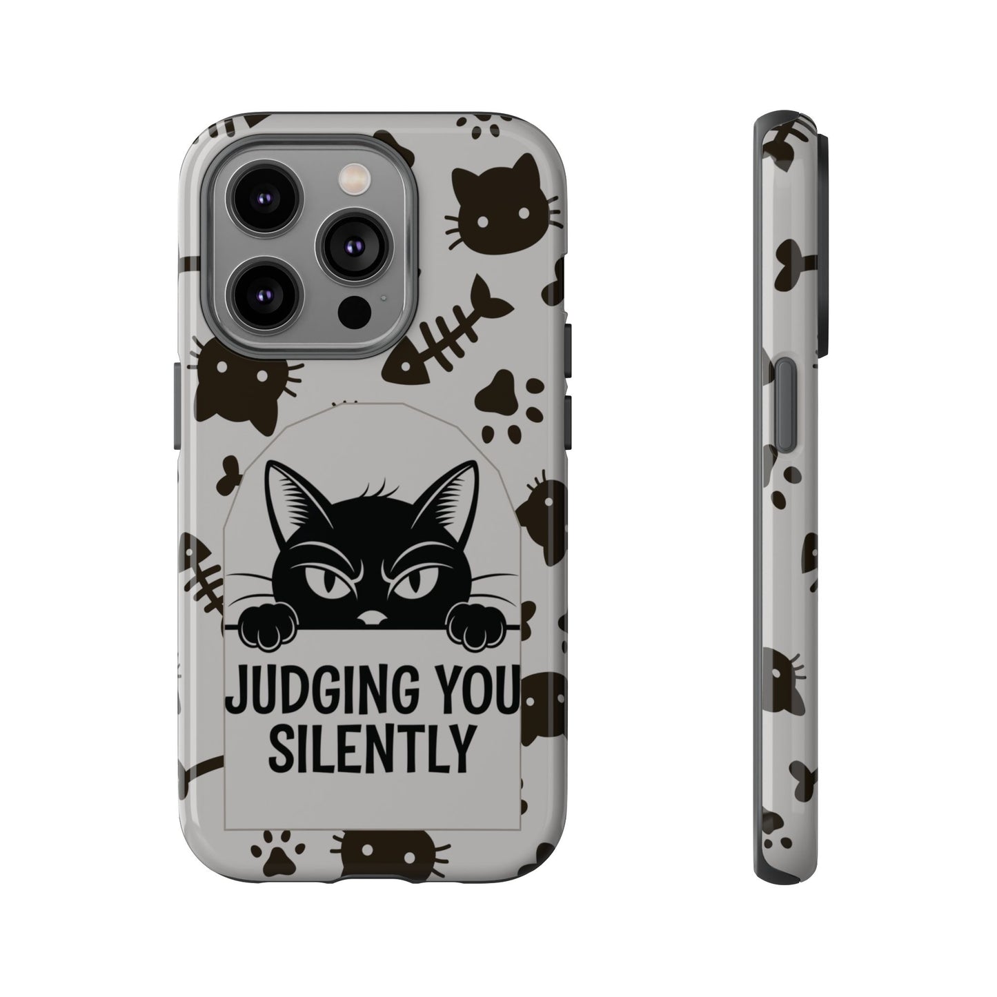 Cat Phone Case - Judging You Silently Design