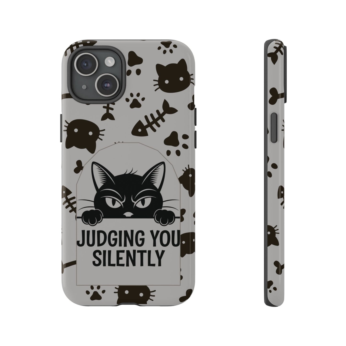 Cat Phone Case - Judging You Silently Design
