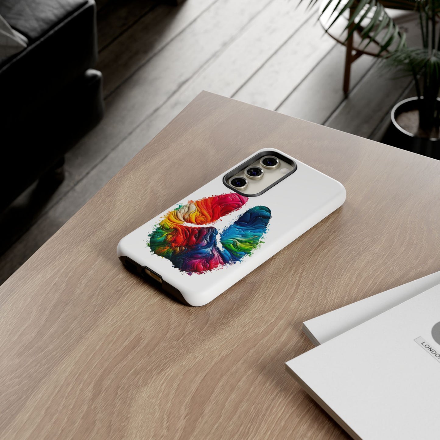 Vibrant Phone Case - Tough Cases with a Colorful Abstract of a cow hoof, Unique Phone Cover, Art Phone Accessories