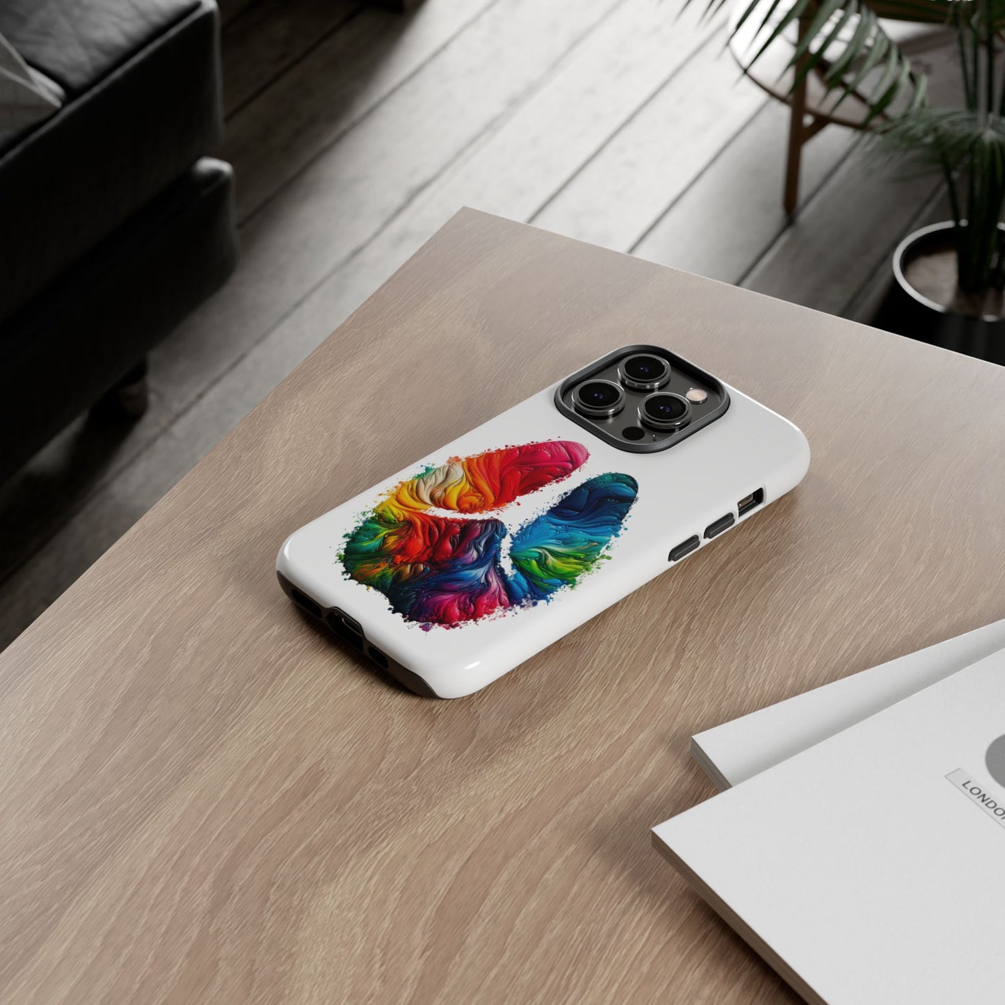 Vibrant Phone Case - Tough Cases with a Colorful Abstract of a cow hoof, Unique Phone Cover, Art Phone Accessories