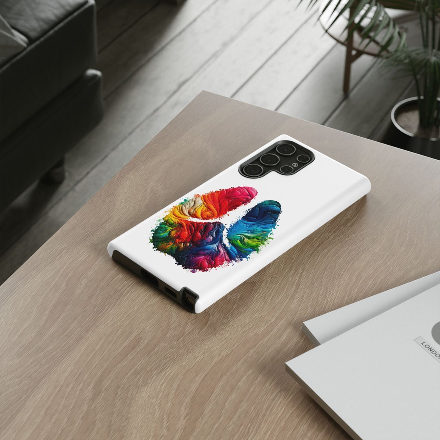 Vibrant Phone Case - Tough Cases with a Colorful Abstract of a cow hoof, Unique Phone Cover, Art Phone Accessories