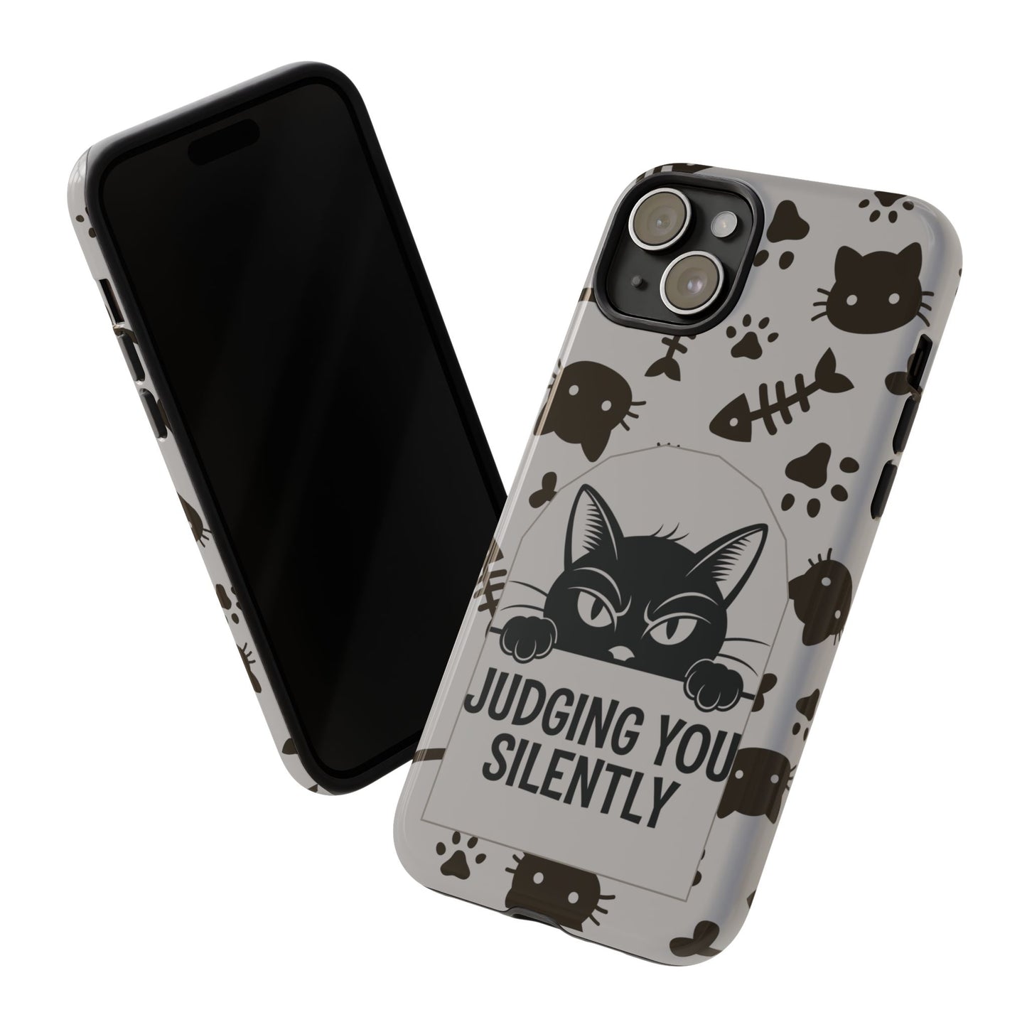 Cat Phone Case - Judging You Silently Design