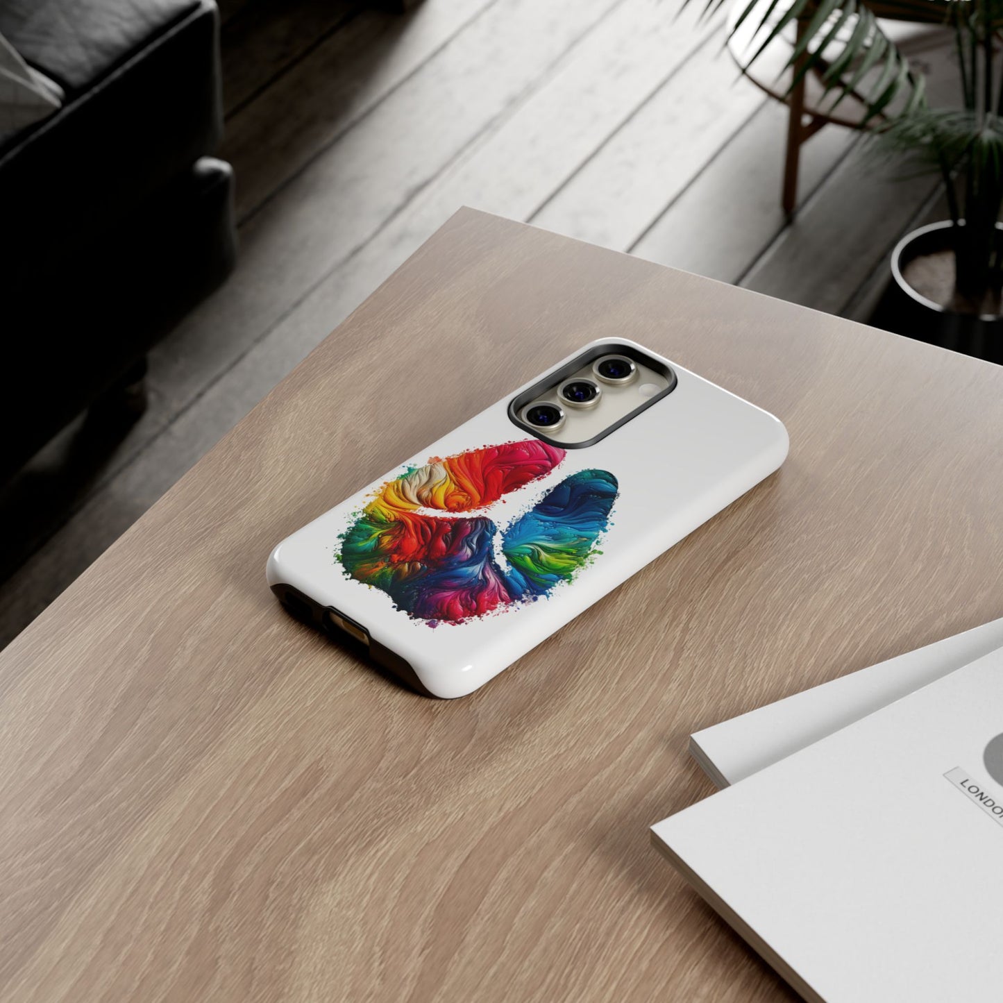 Vibrant Phone Case - Tough Cases with a Colorful Abstract of a cow hoof, Unique Phone Cover, Art Phone Accessories
