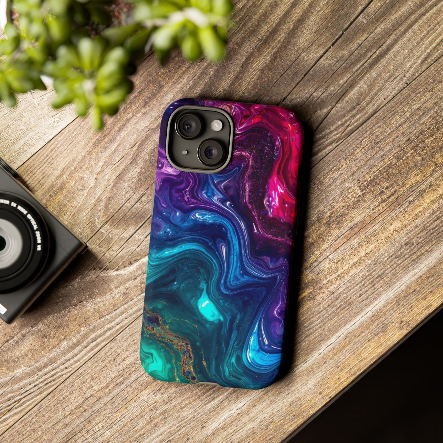 Vibrant Phone Case, Tough Cases for Protection, Colorful Cell Phone Cover, Unique Phone Accessory, Stylish Gifts for Her