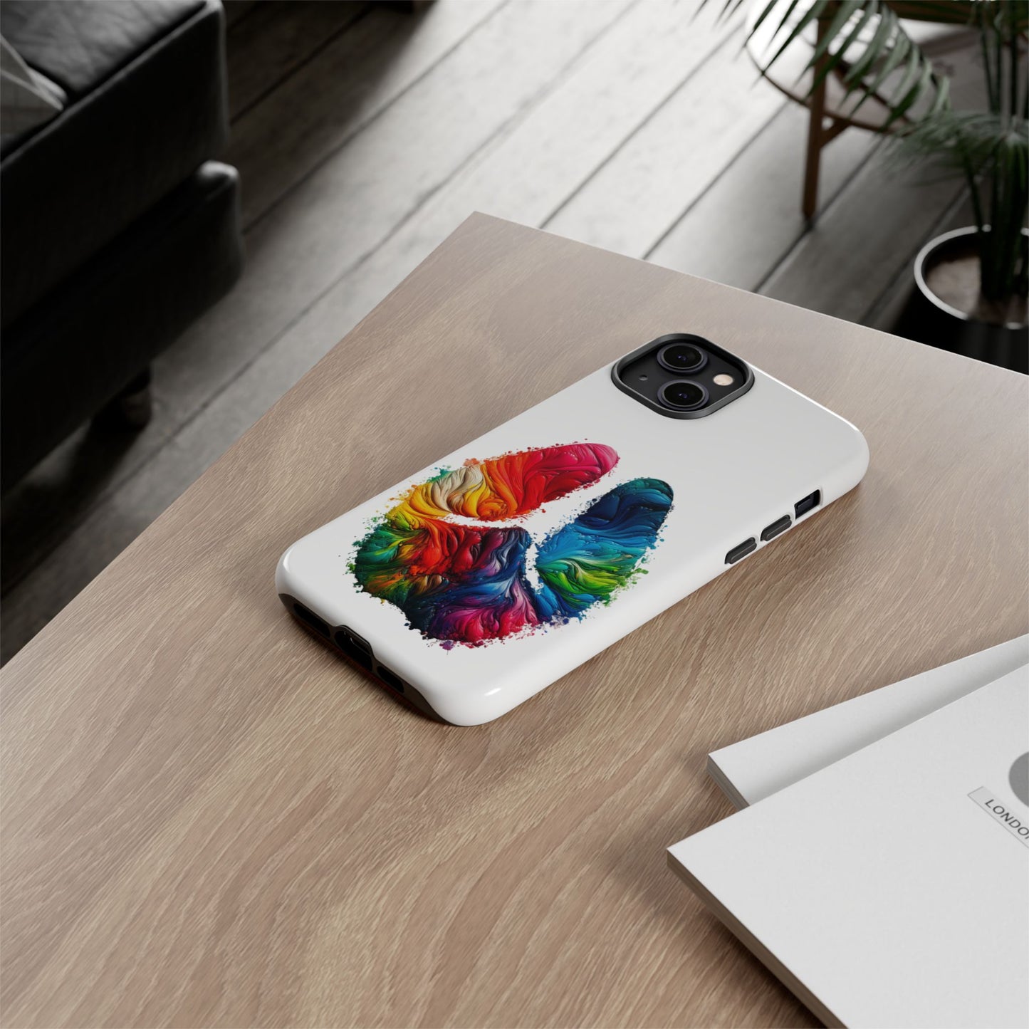 Vibrant Phone Case - Tough Cases with a Colorful Abstract of a cow hoof, Unique Phone Cover, Art Phone Accessories