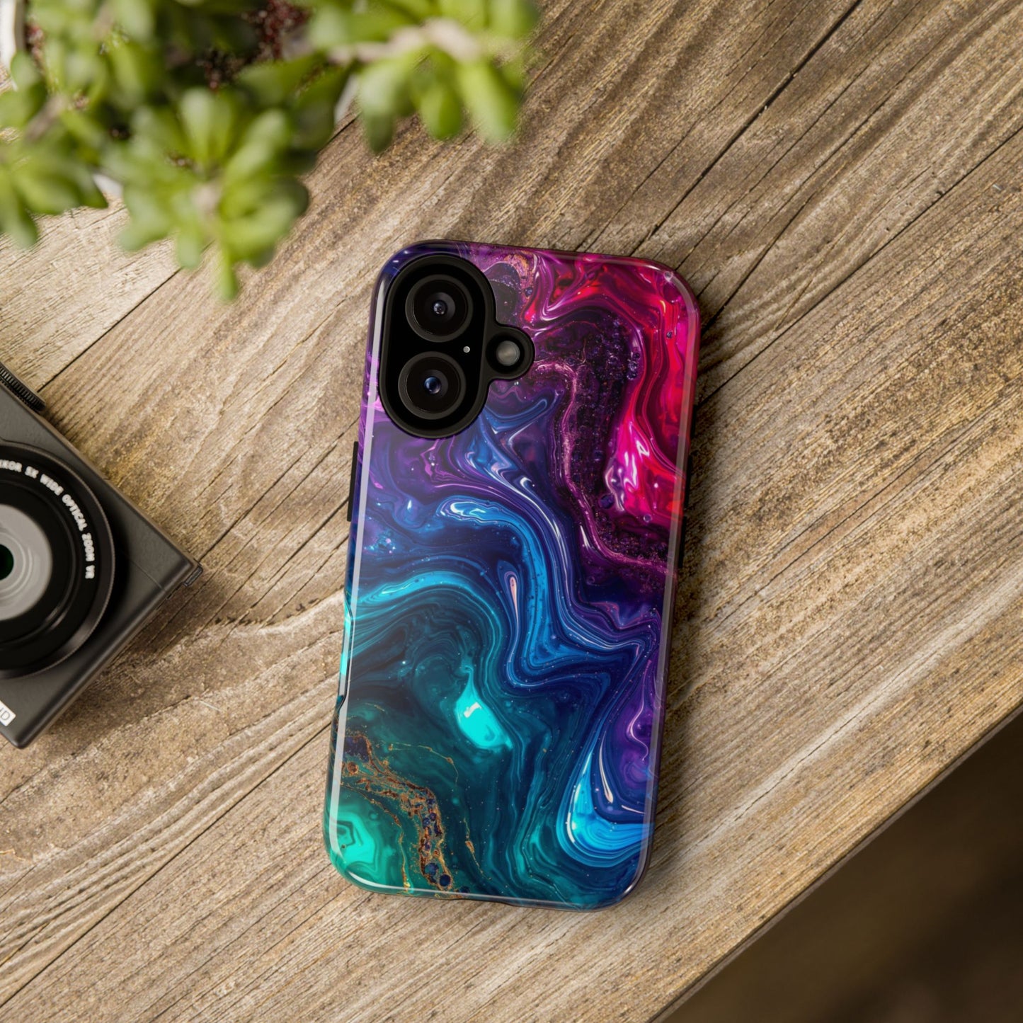 Vibrant Phone Case, Tough Cases for Protection, Colorful Cell Phone Cover, Unique Phone Accessory, Stylish Gifts for Her